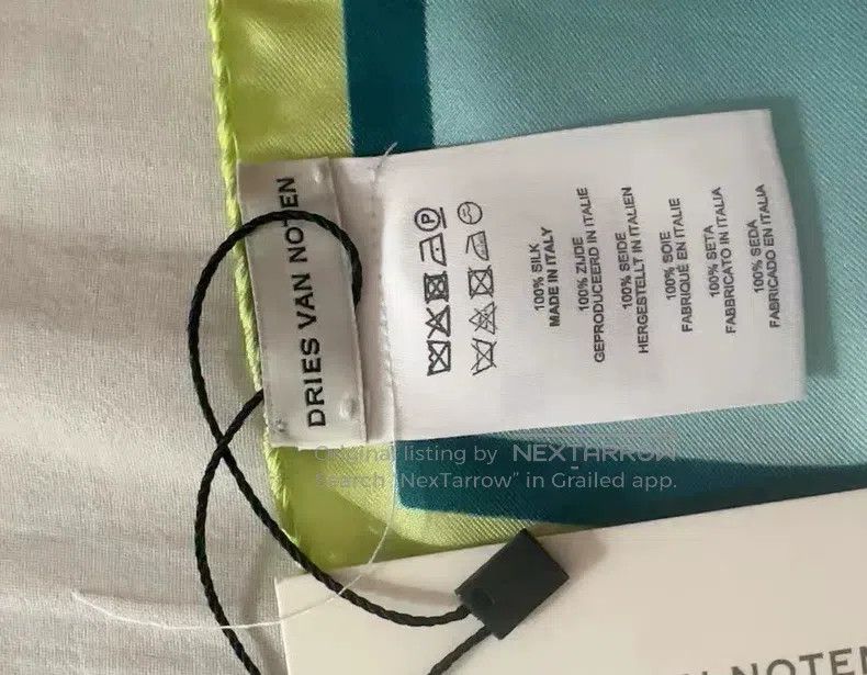Dries Van Noten Dries Van Noten Silk Scarf Size ONE SIZE - 3 Thumbnail