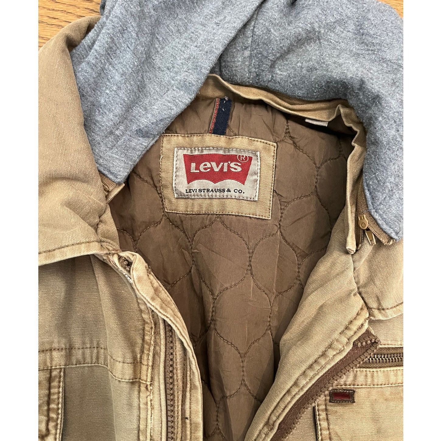 Levi's Levi’s Hooded Canvas Field Jacket Quilted Lined Workwear XXL Size US XXL / EU 58 / 5 - 4 Thumbnail