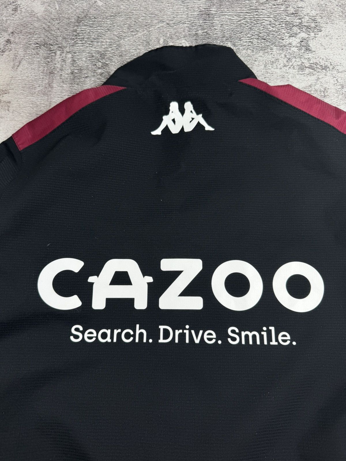 Kappa Aston Villa #35 Player Issue Match Worn Soccer Light Track Jacket Windbreaker Size US S / EU 44-46 / 1 - 14 Thumbnail