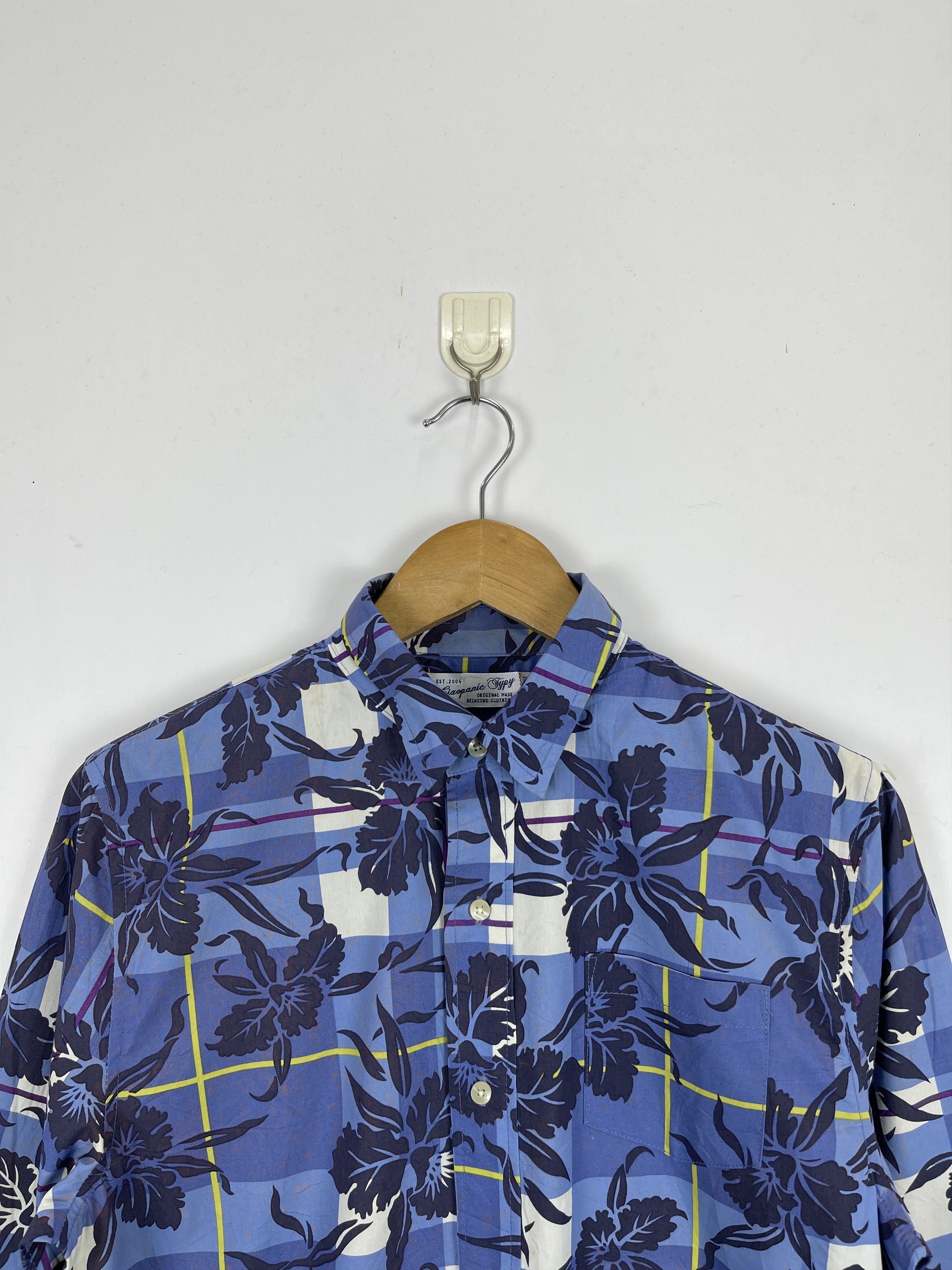 Japanese Brand × Vintage Vintage Japanese Brand Floral Design Shirt TA0410 Size US S / EU 44-46 / 1 - 2 Thumbnail