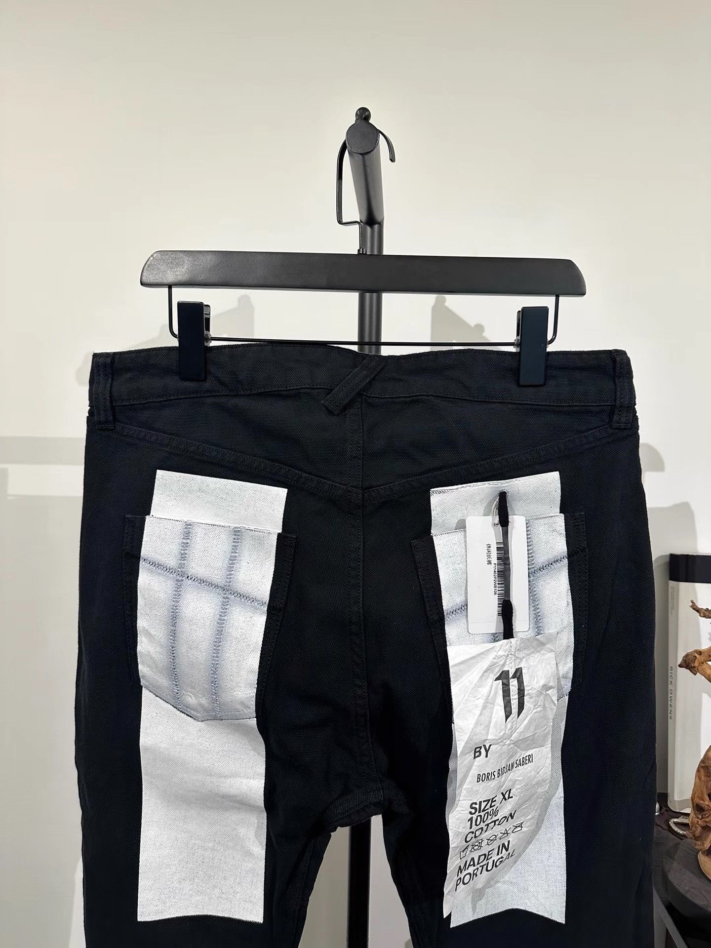 11 By Boris Bidjan Saberi Boris Bidjan Saberi 11by BBS P1 Canvas Curved Pants K35 Size US 35 - 4 Thumbnail