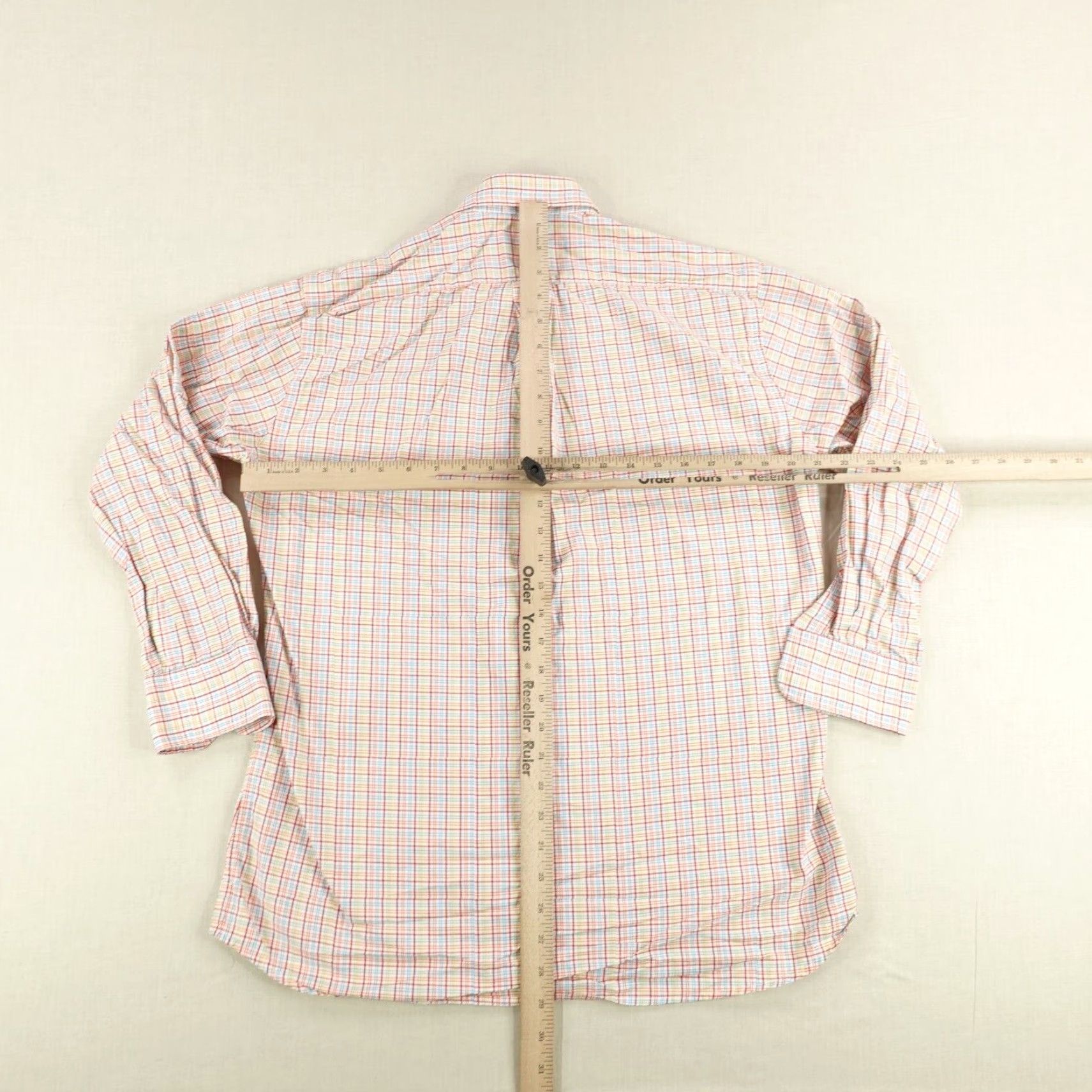 Vintage Gitman Bros Shirt Mens Medium Red Blue Plaid Button Up Western Frontier Made USA Size US M / EU 48-50 / 2 - 5 Thumbnail