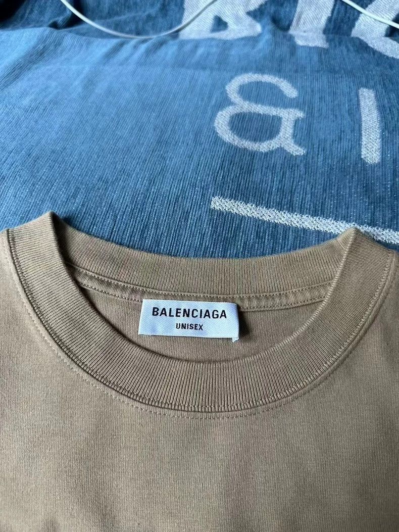 Balenciaga Balenciaga Khaki Charity Short Sleeves 2502-Nextarrow Size US S / EU 44-46 / 1 - 3 Thumbnail