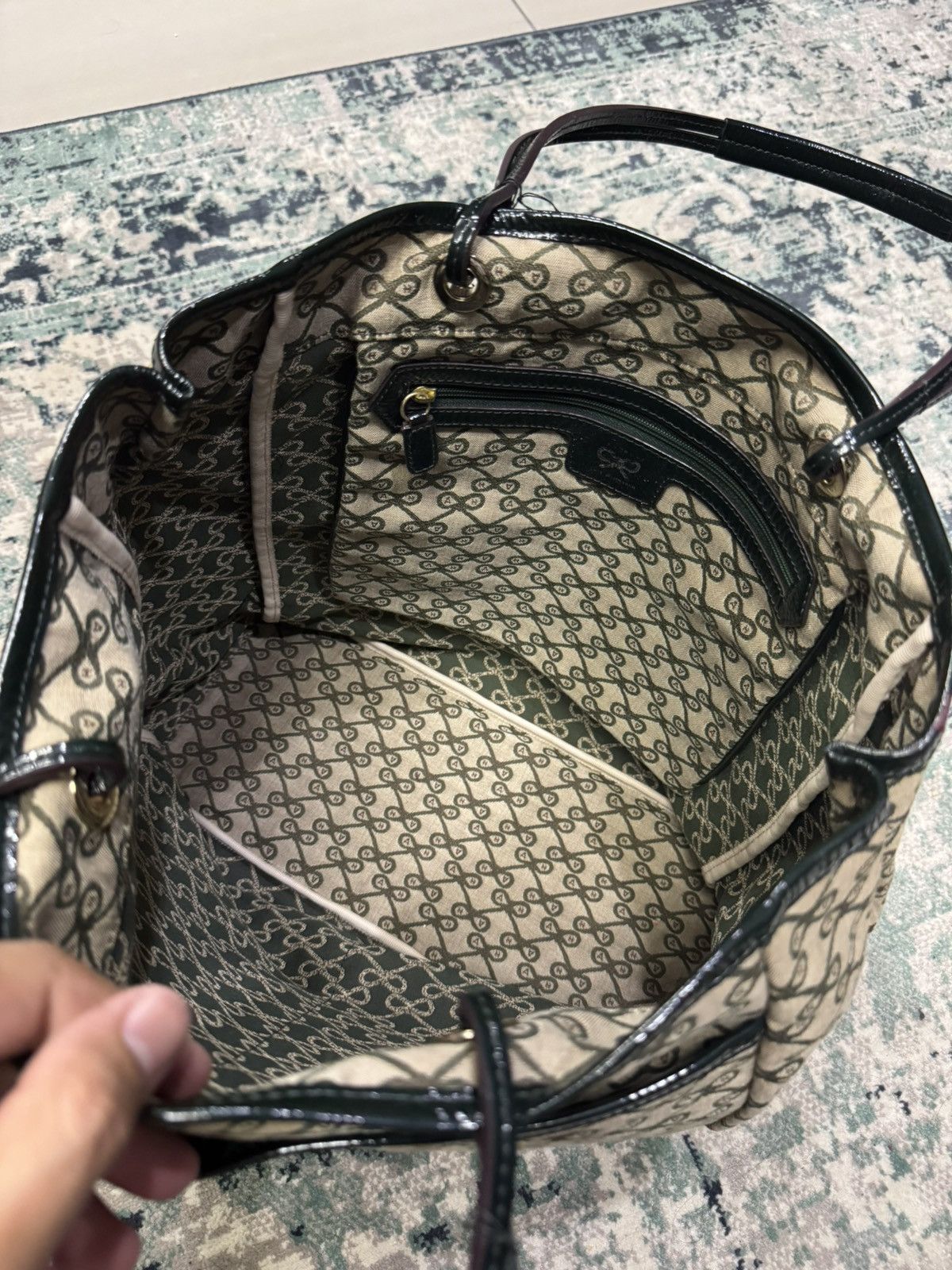 Anya Hindmarch ANYA HINDMARCH RIBBON MONOGRAM TOTE BAG Size ONE SIZE - 9 Thumbnail