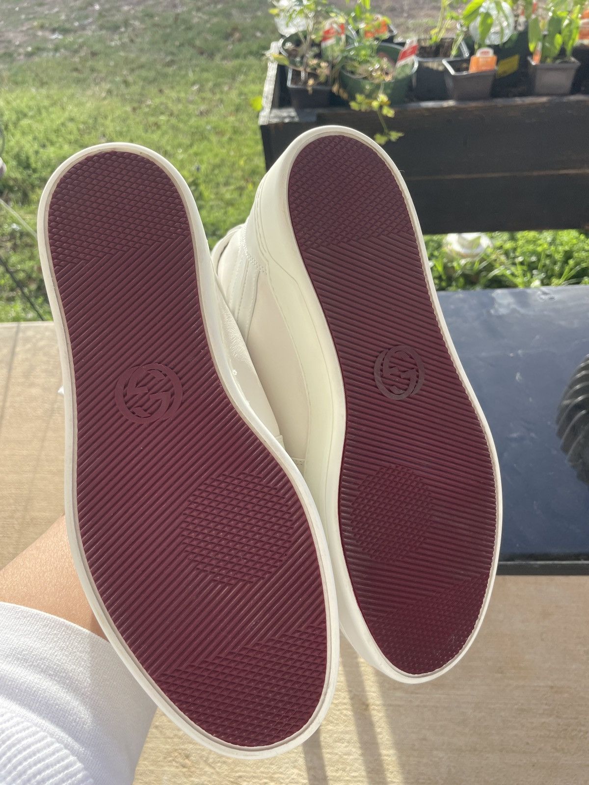 Gucci Miro Soft/Nappa Pantoufle (Bianco Great white) Size US 9.5 / EU 42-43 - 14 Thumbnail