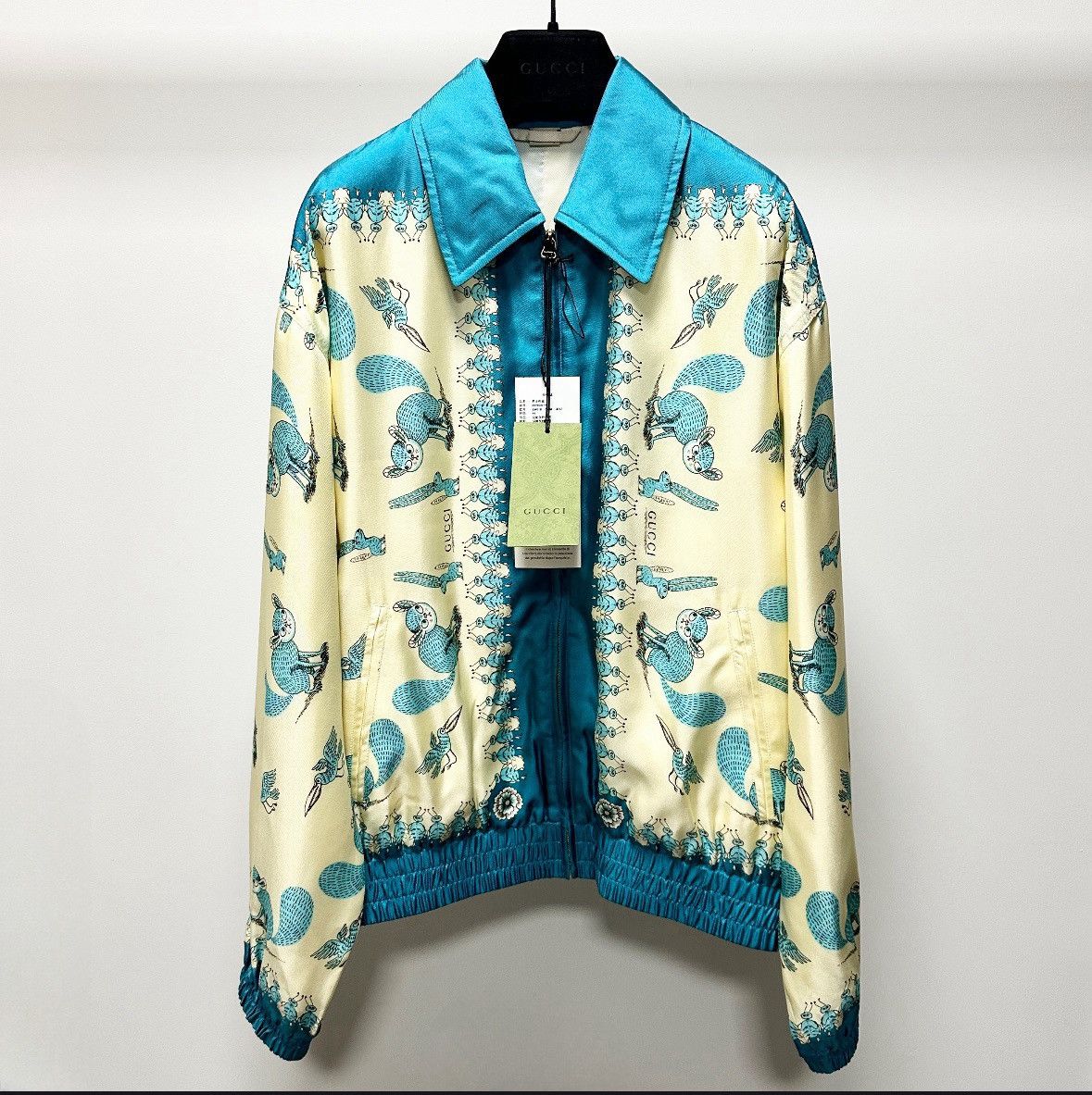 Gucci GUCCI Freya Hartas Silk Silk Bomber Jacket 44 Size US S / EU 44-46 / 1 - 6 Thumbnail