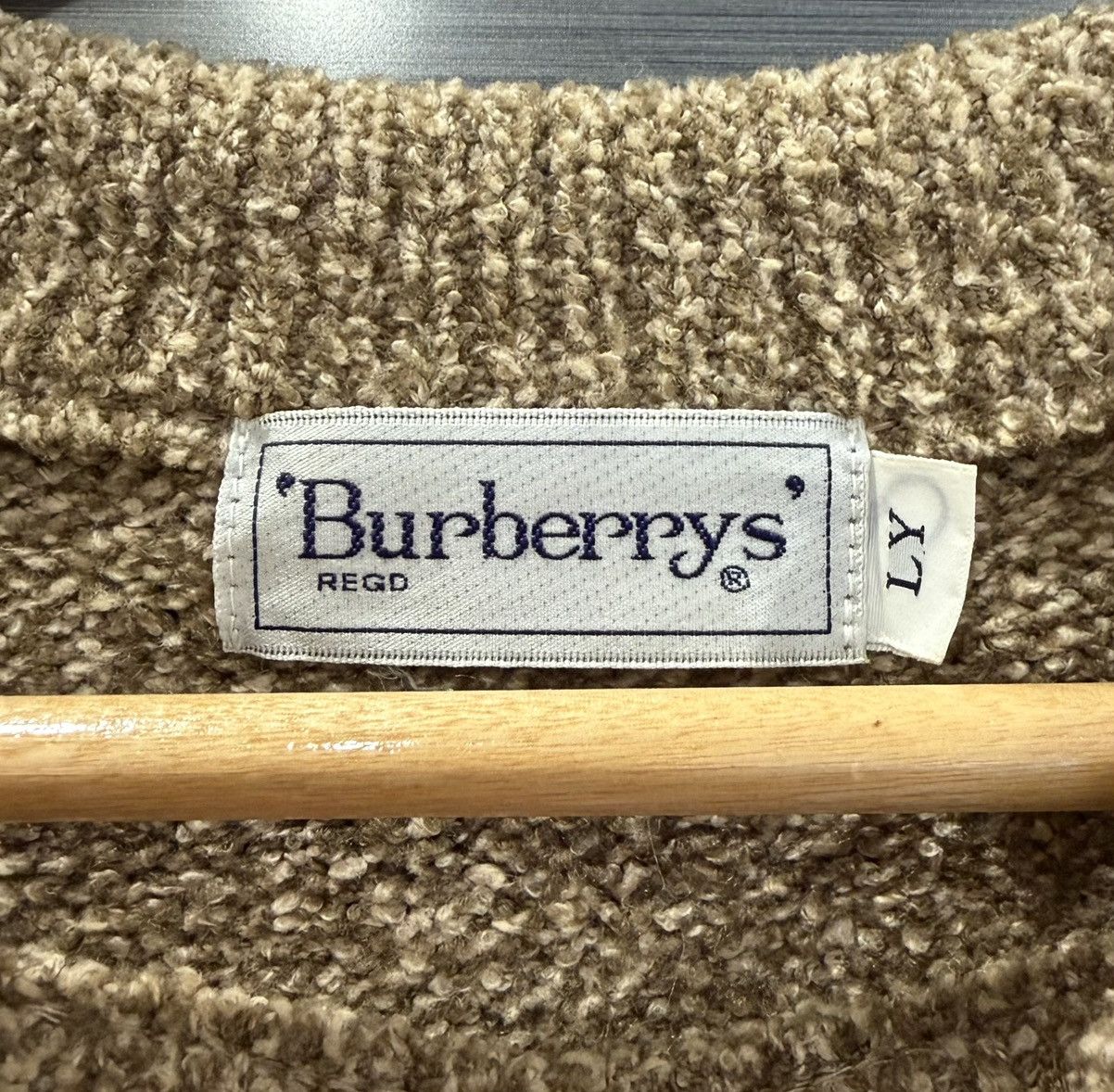 Burberry Burberrys Vintage Knit Sweater Fair Isle Wool Beige Classic Size US L / EU 52-54 / 3 - 8 Thumbnail