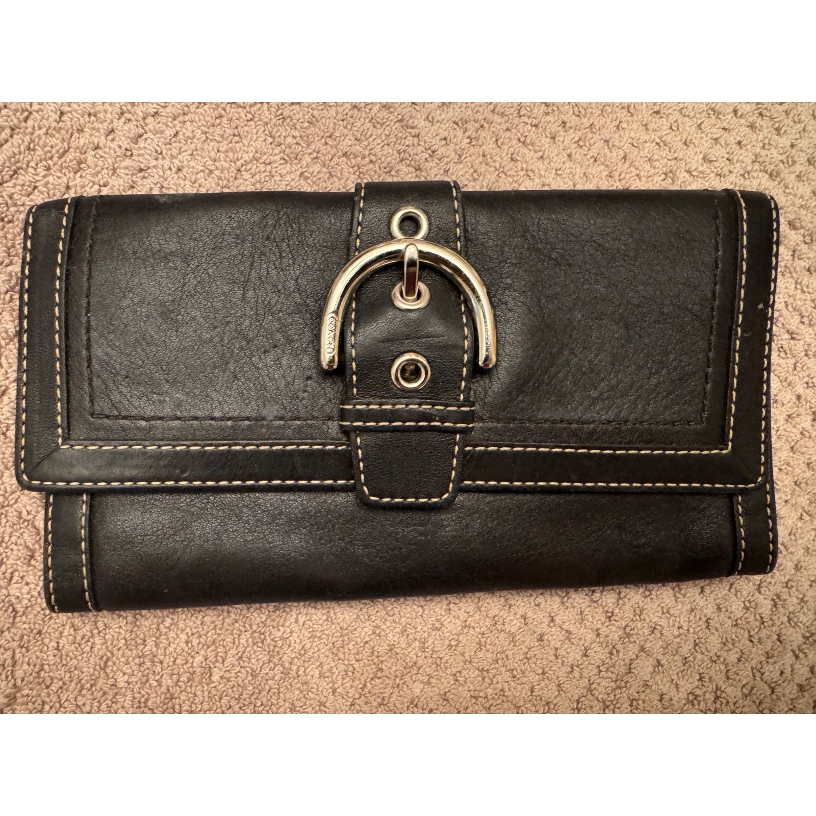 Coach Coach Black Leather Wallet Size ONE SIZE - 1 Thumbnail