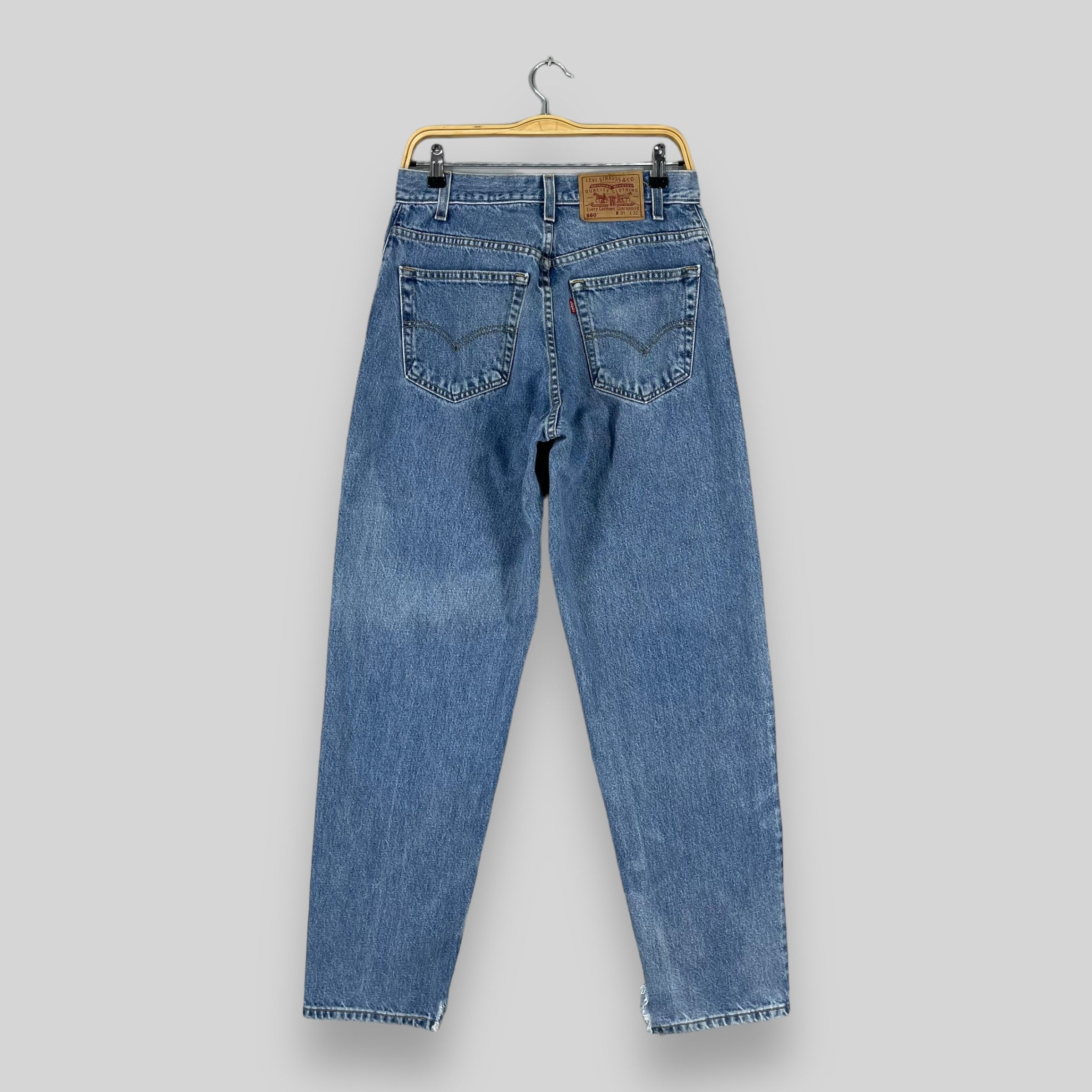 Levi's × Vintage W29 L32 Vintage Levis 560 Distressed Ripped High Rise Jeans Size 29" - 7 Thumbnail