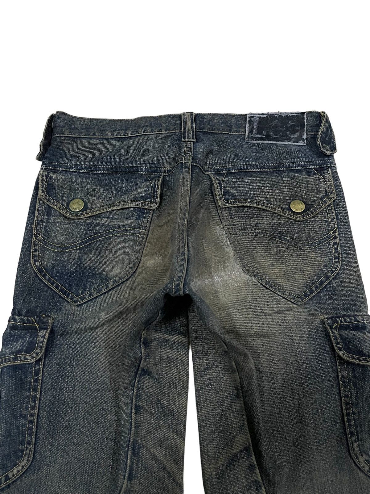 Lee × Vivienne Westwood Vintage Lee Rider Mid Rise Mud Wash Cargo Flare Punk Jeans Size US 30 / EU 46 - 13 Thumbnail