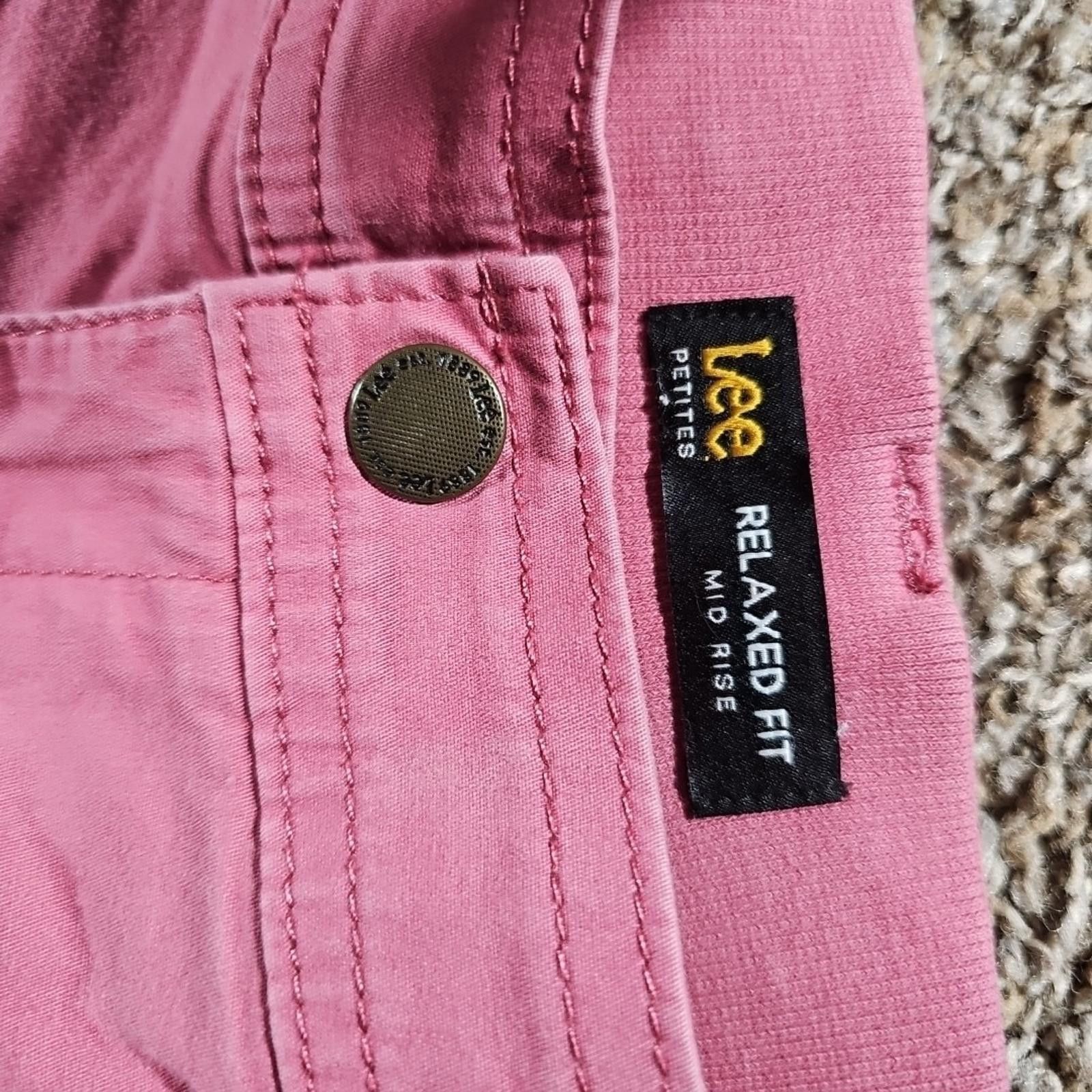 Lee Lee Relaxed Fit 16P Pink Capris Size 38" / US 16 / IT 52 - 2 Thumbnail