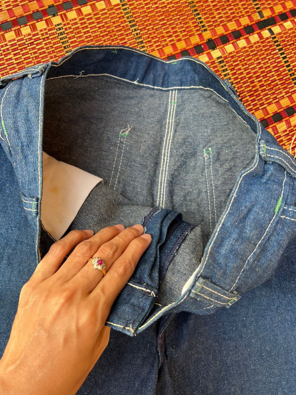 Oshkosh Vtg 60s,70s Oshkosh BGosh Carpenter Denim Size US 33 - 6 Thumbnail