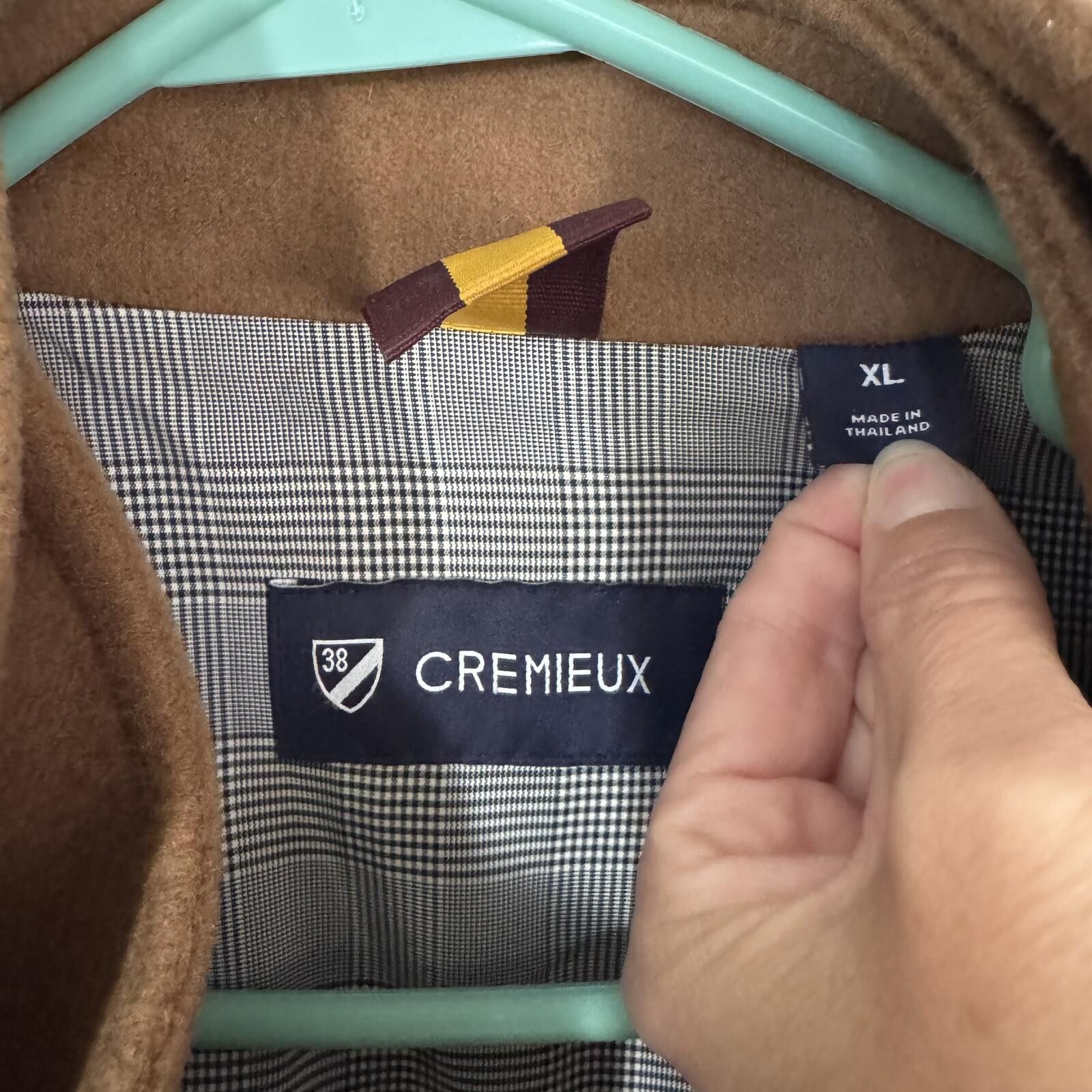 Cremieux Cremieux Men's Brown Wool Blend Coat XL Size US XL / EU 56 / 4 - 3 Thumbnail