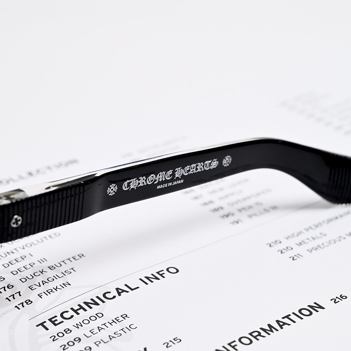 Chrome Hearts CHROME HEARTS PEN 15 BLACK GLASSES Size ONE SIZE - 4 Thumbnail