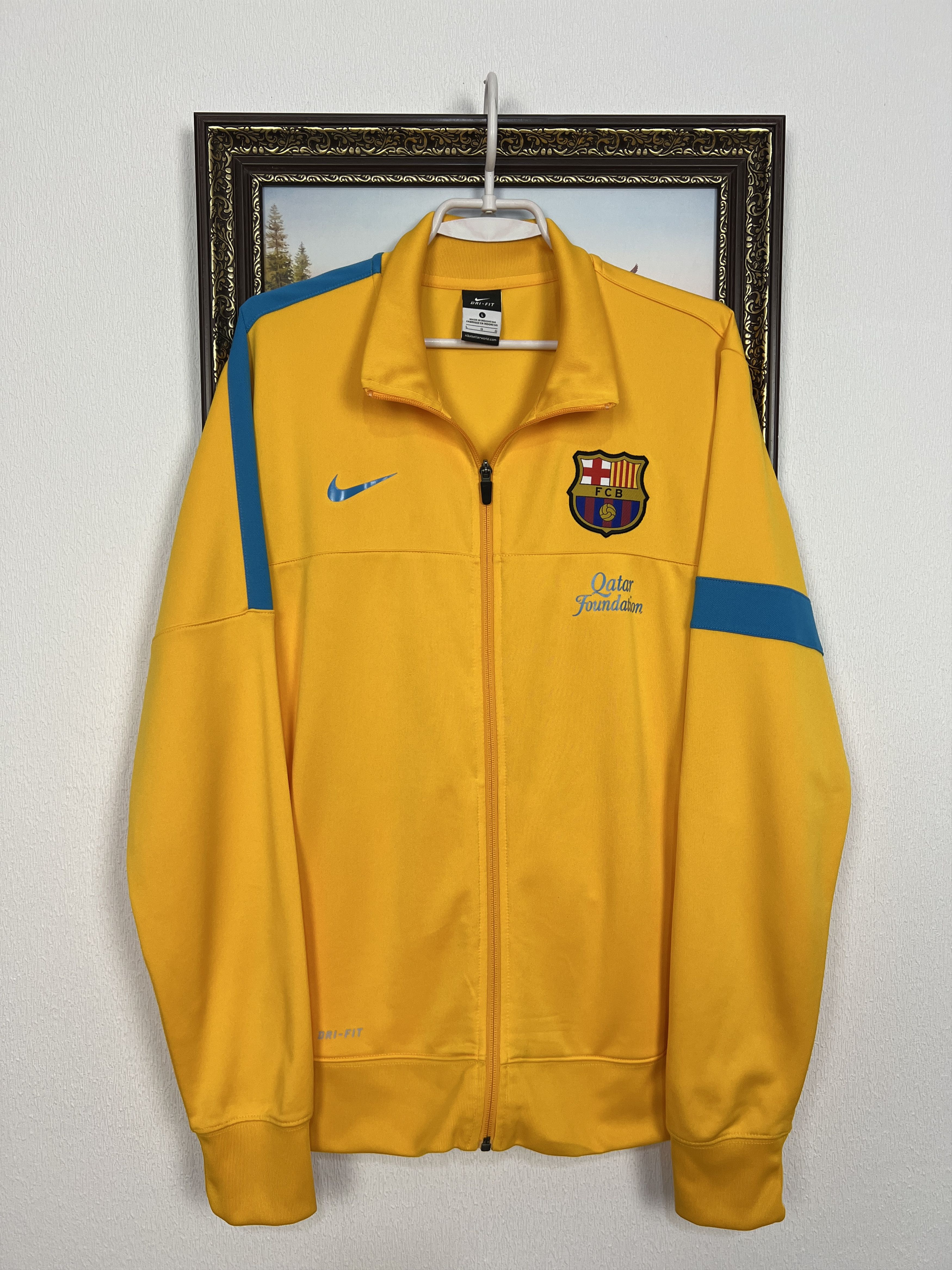 Nike Barcelona Football Jacket Soccer Track Top Maglia Rare Size US L / EU 52-54 / 3 - 1 Thumbnail