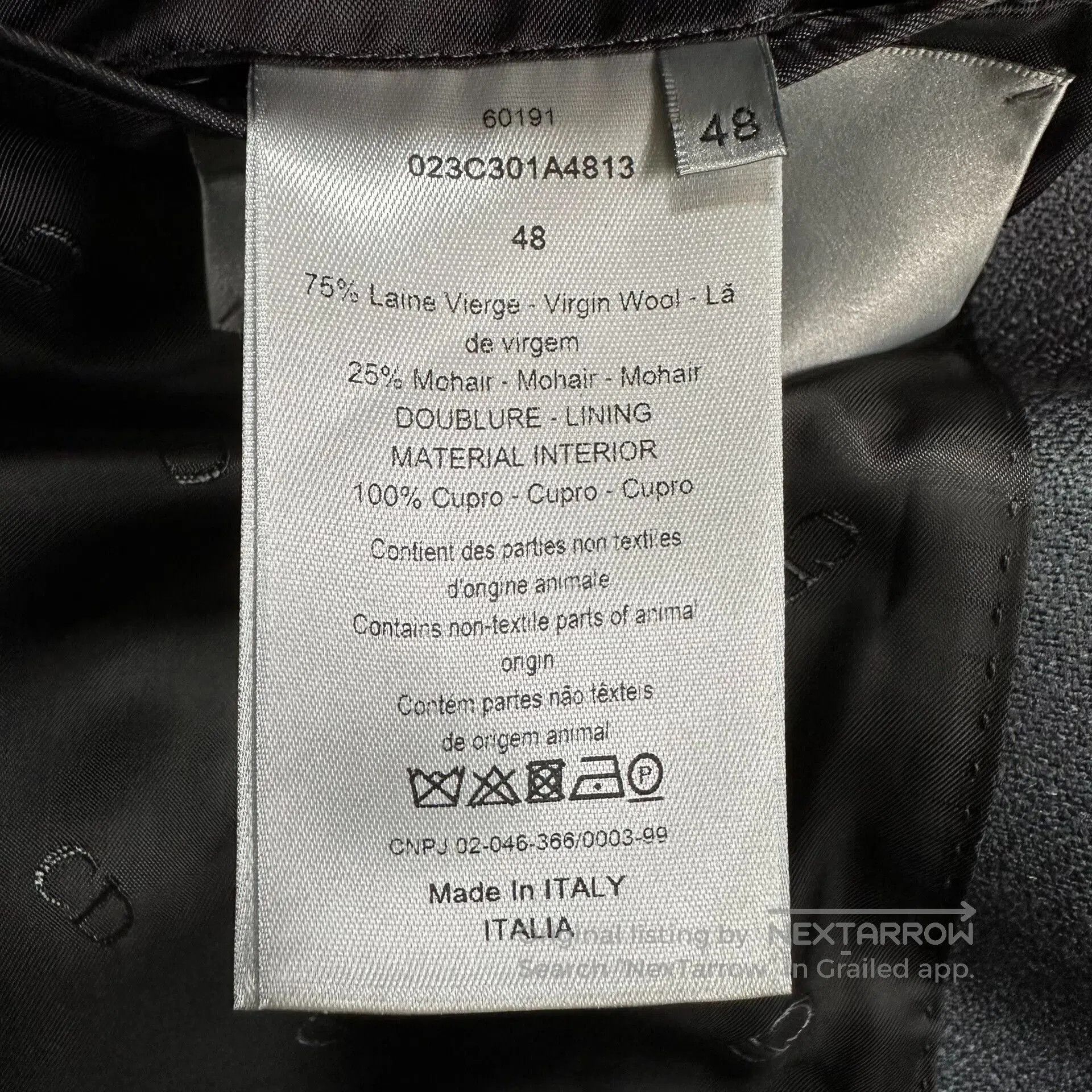 Dior dior wool coat in hazy blue. Size US L / EU 52-54 / 3 - 7 Thumbnail