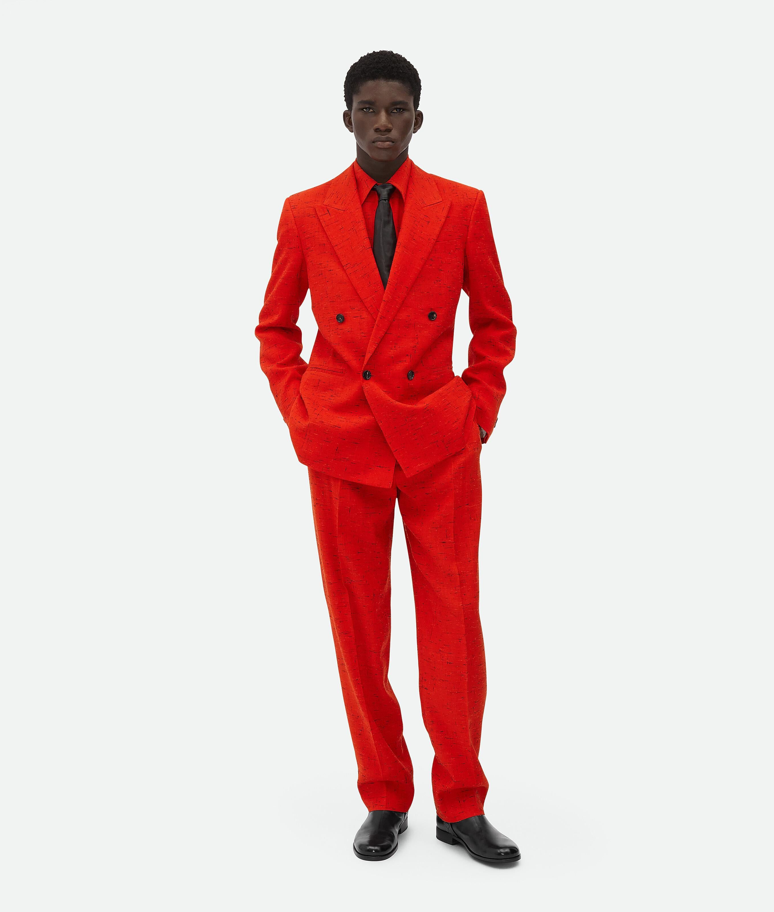 Bottega Veneta Bottega Veneta Viscose And Silk Jacket Blazer in Red Size US M / EU 48-50 / 2 - 1 Thumbnail