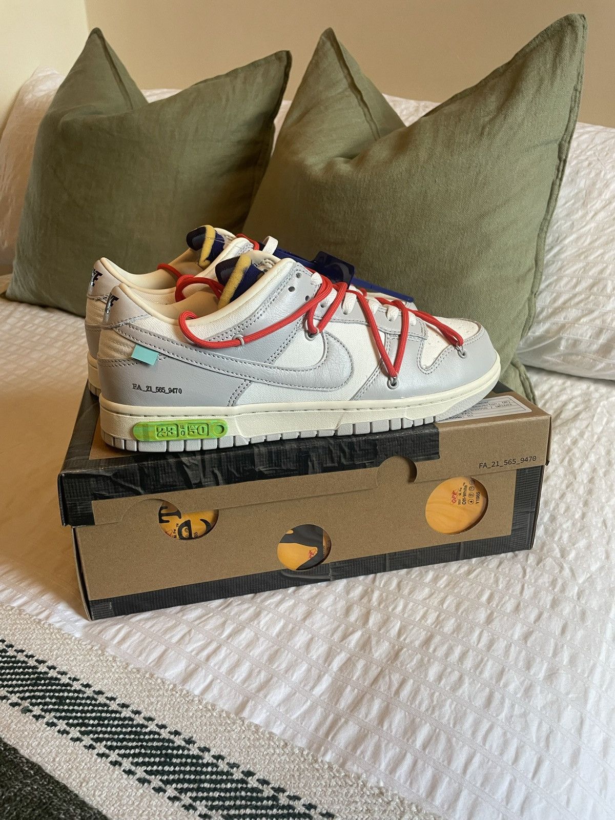 Nike × Off-White Nike x Off-White Dunk Low, Lot 23, UK10.5 / US11.5 Size US 11.5 / EU 44-45 - 2 Thumbnail