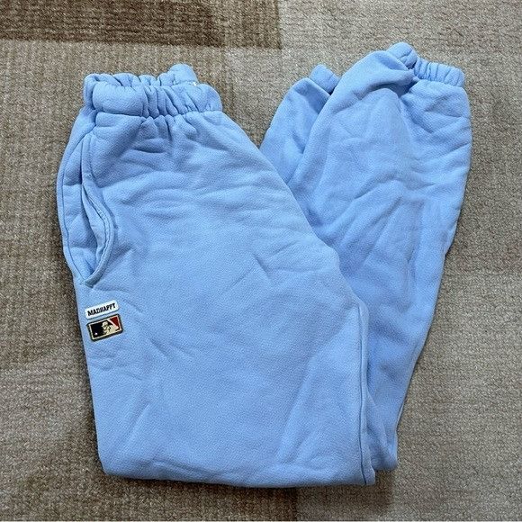 MLB × Madhappy × New York Yankees NEW MADHAPPY X NEW YORK YANKEES MLB BLUE SWEATPANTS SZ SMALL Size US 28 / EU 44 - 4 Thumbnail