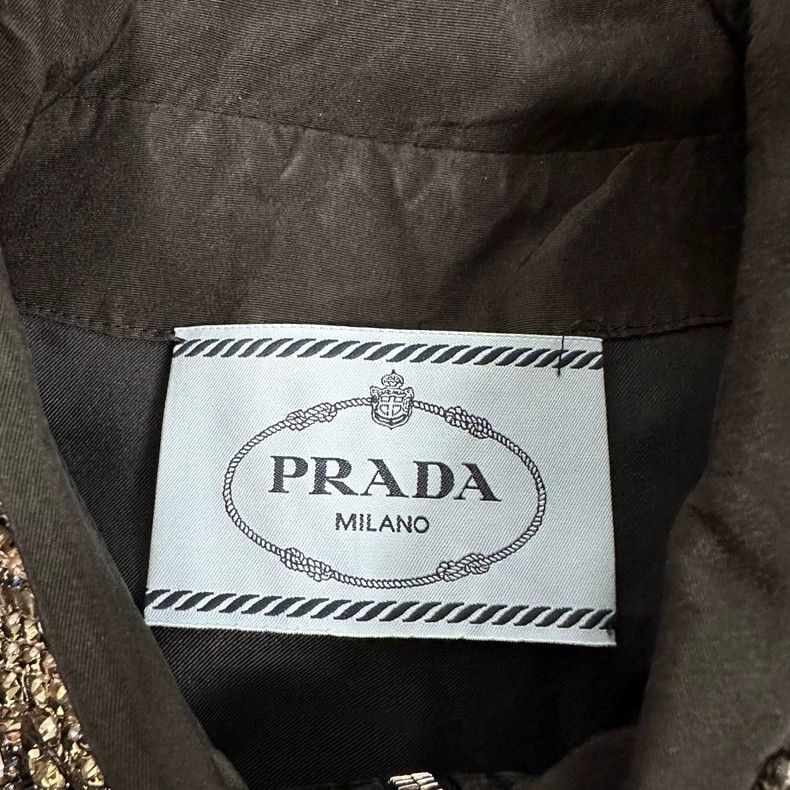 Prada Prada Size 38 Show Style Gem Zipper Jacket size 38 2502-N Size US XS / EU 42 / 0 - 7 Thumbnail
