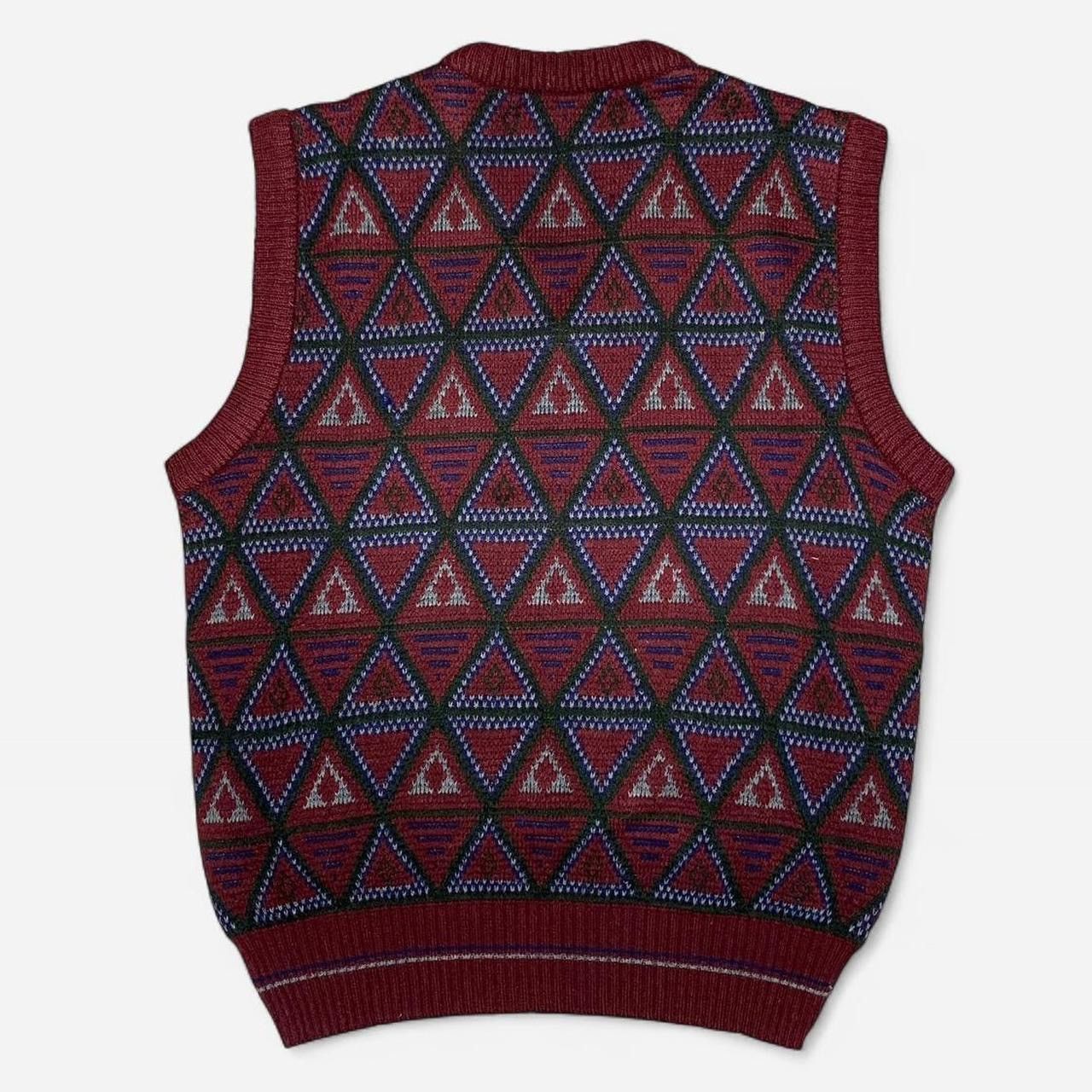 Other Vintage north west territory burgundy pattern sweater vest Size US M / EU 48-50 / 2 - 3 Thumbnail
