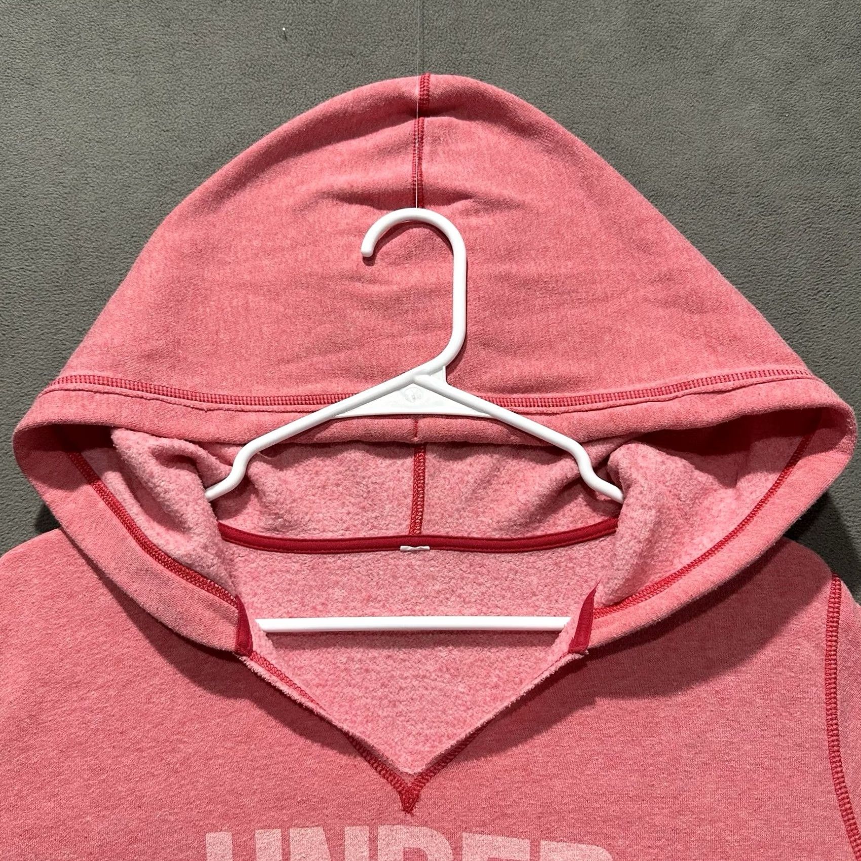 Under Armour Under armour Hoodie Womens Large Pink V-Neck Graphic Print Relaxed Sweatshirt Size L / US 10 / IT 46 - 3 Thumbnail