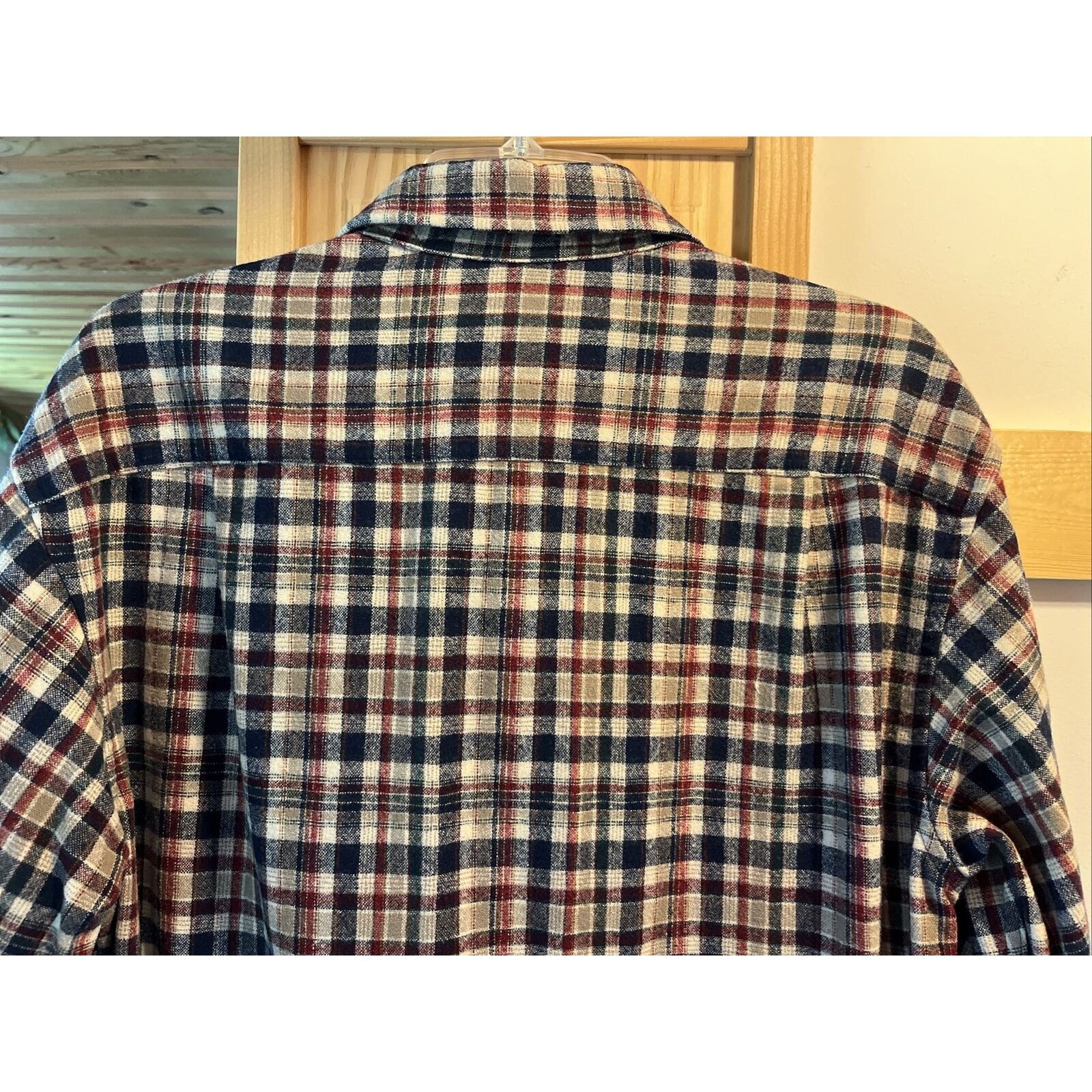 Pendleton Pendleton Mens M Red White Blue Check Button Down Wool Shirt Size US M / EU 48-50 / 2 - 7 Thumbnail