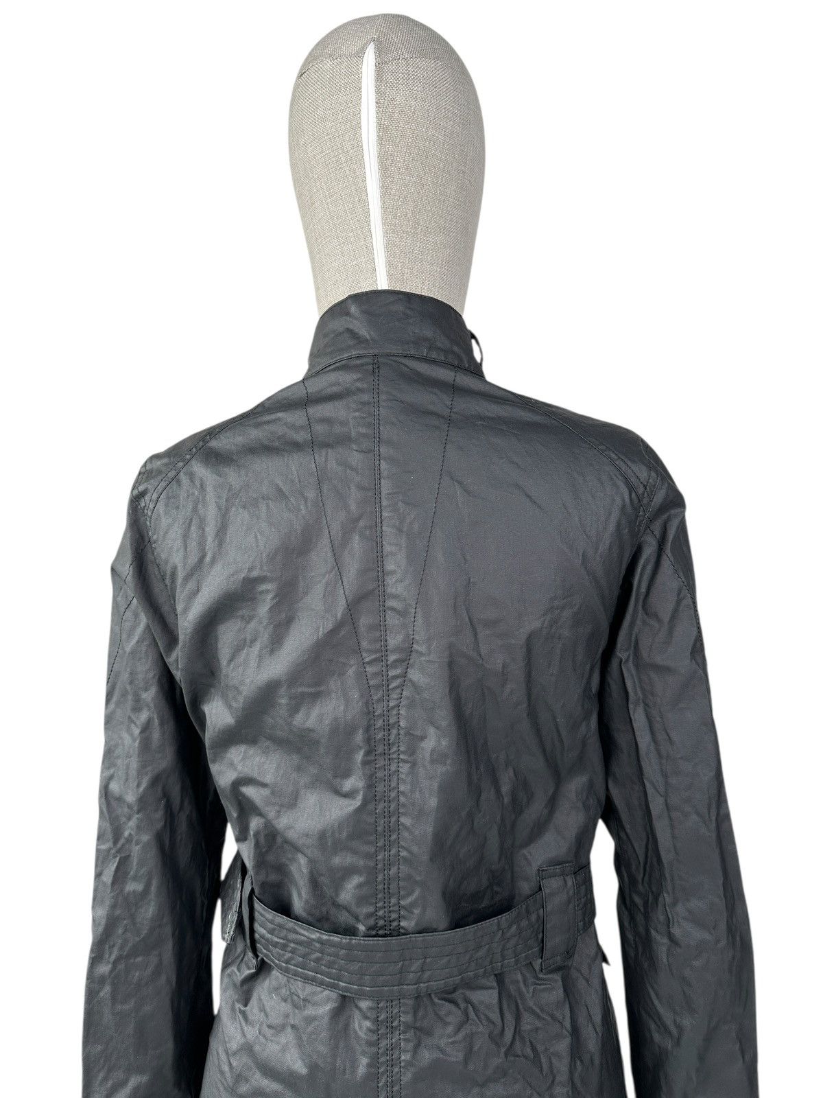Barbour BARBOUR INTERNATIONAL Bearings Linen Cotton Biker Jacket Size S / US 4 / IT 40 - 8 Thumbnail