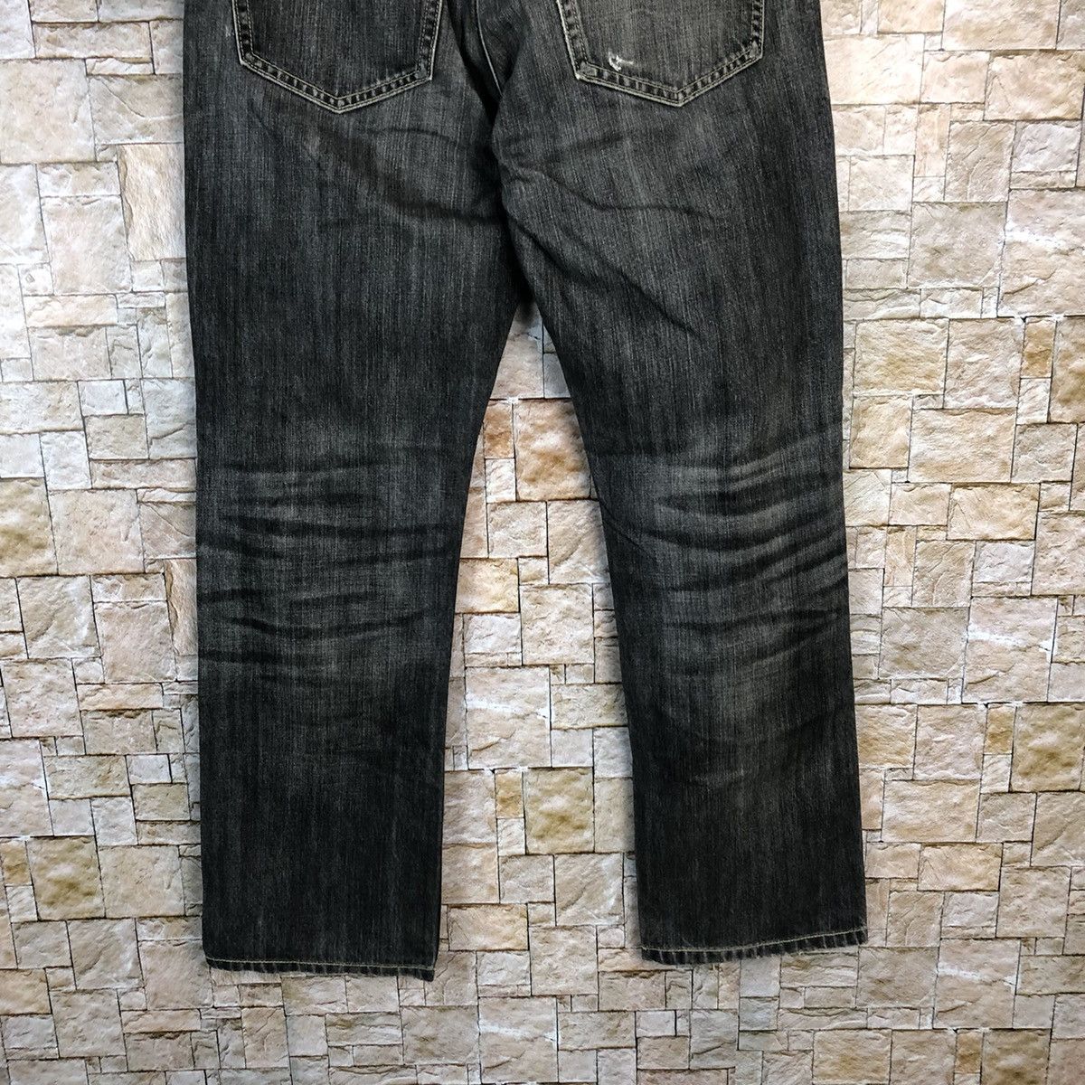 Uniqlo Faded Black Uniqlo vintage Jeans denim #A349 Size US 31 - 15 Thumbnail