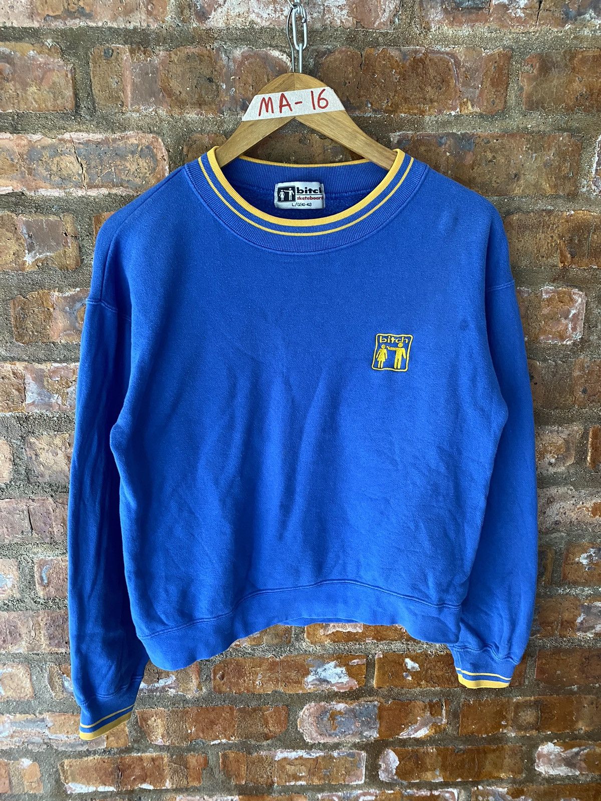 Hook-Ups 1990s BITCH skateboard iconic logo sweatshirt Size US M / EU 48-50 / 2 - 2 Thumbnail