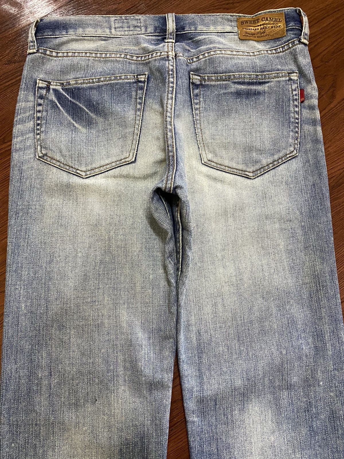 Other Vintage Style Japanese Brands Faded Wash Baggy Jeans Size US 32 / EU 48 - 4 Thumbnail