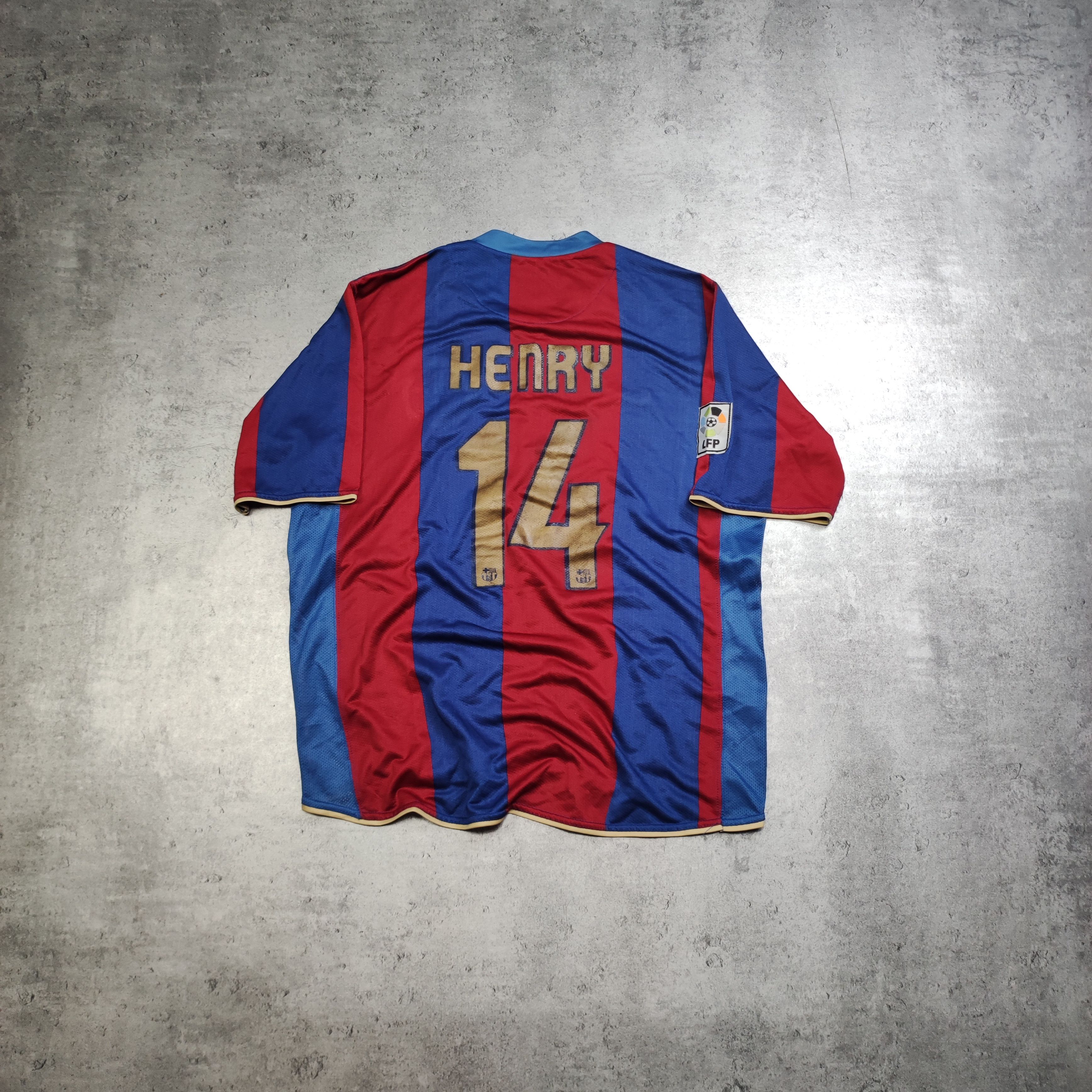 Vintage RARE Vintage FC Barcelona #14 Henry 2007 Home Jersey Size US XL / EU 56 / 4 - 1 Thumbnail