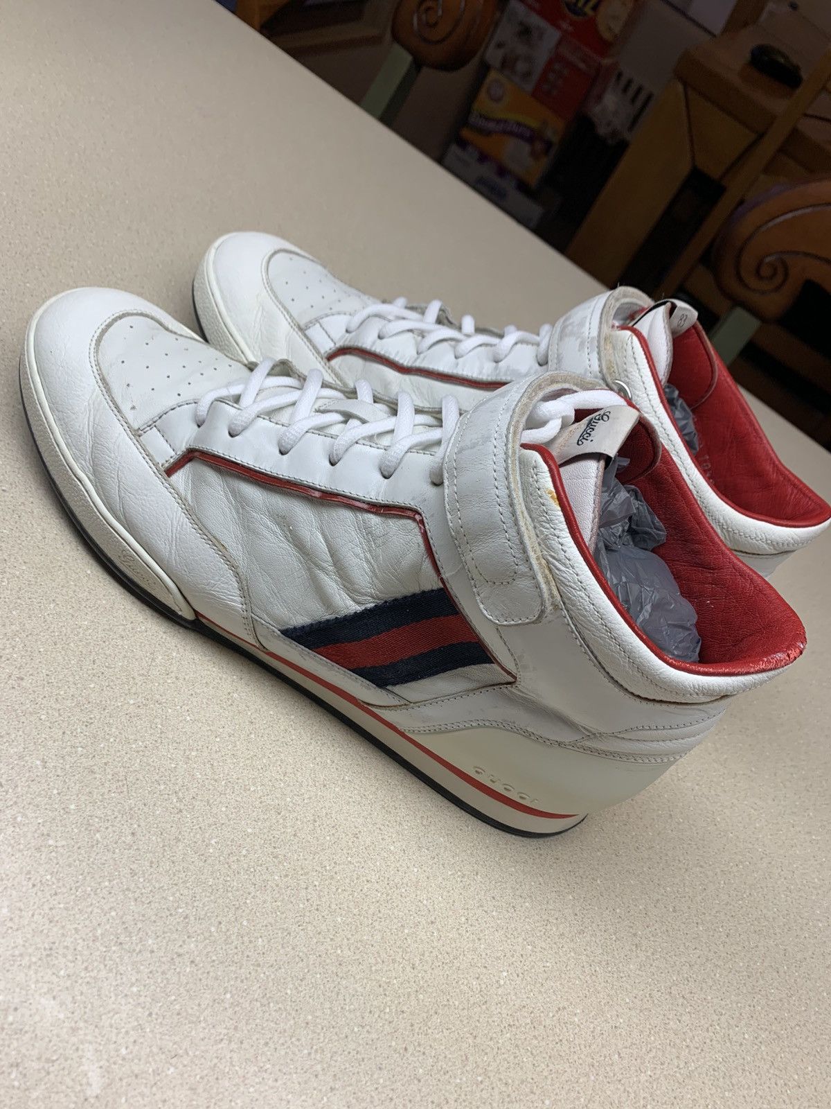 Gucci Gucci High-Top Lace-Up Sneakers 10.5 Size US 10.5 / EU 43-44 - 5 Thumbnail