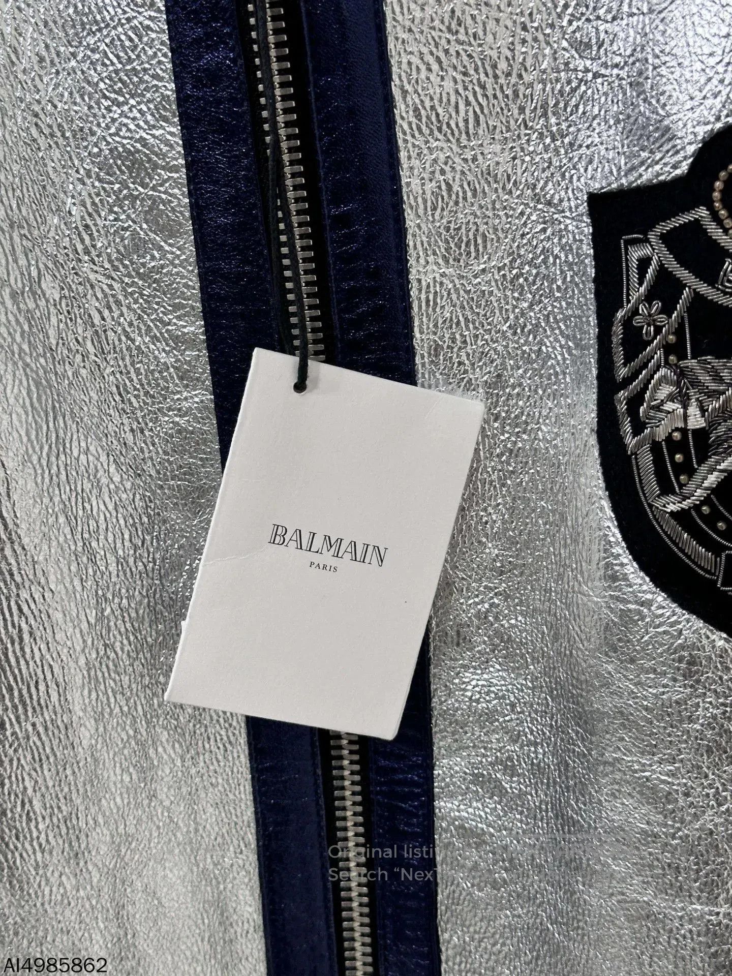 Balmain Balmain Tinfoil Patchwork Baseball Jacket. Size US M / EU 48-50 / 2 - 6 Thumbnail
