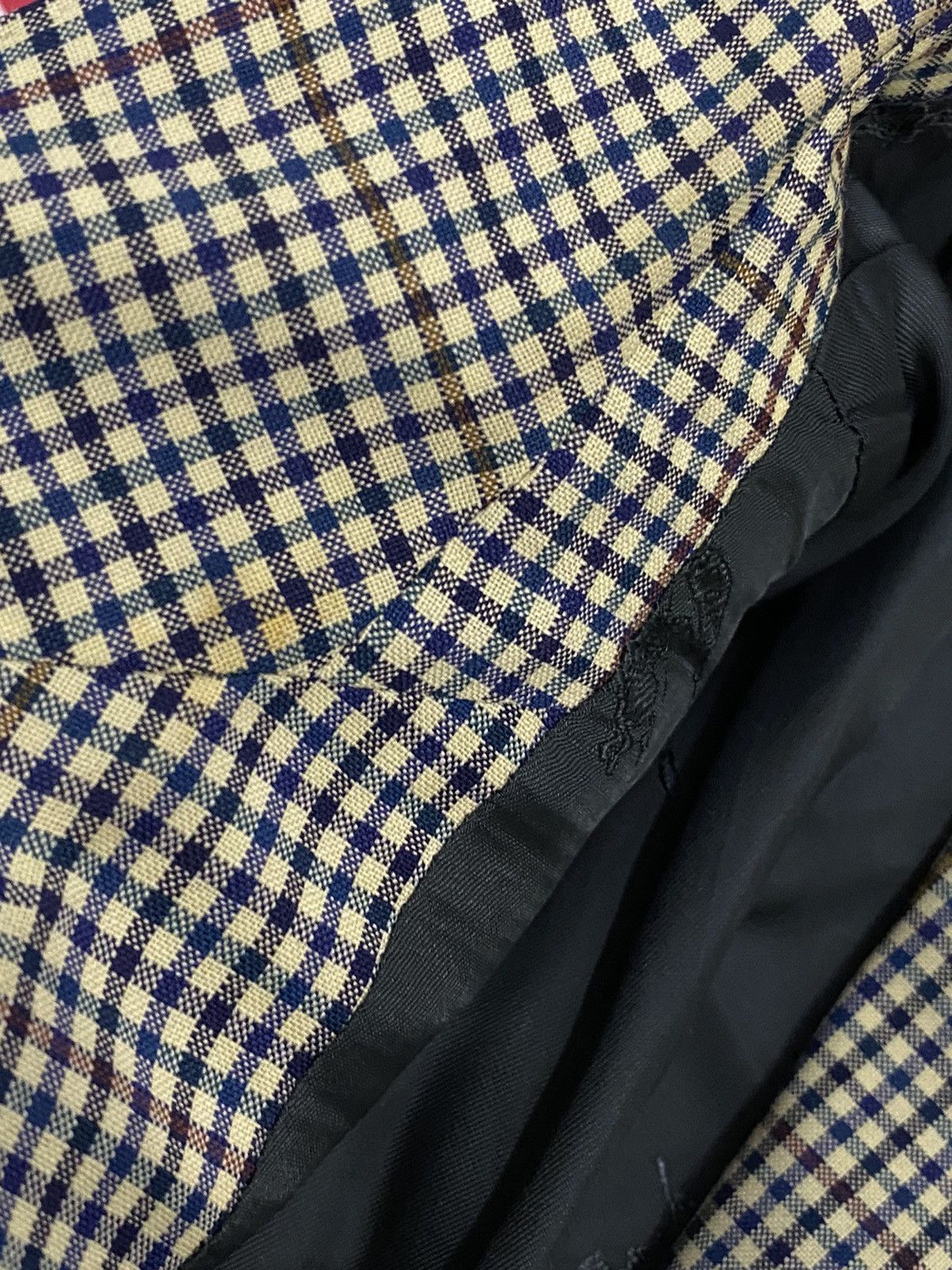 Burberry 1990’s Vintage Burberrys Check Wool Blazer Jacket Size 52S - 7 Thumbnail