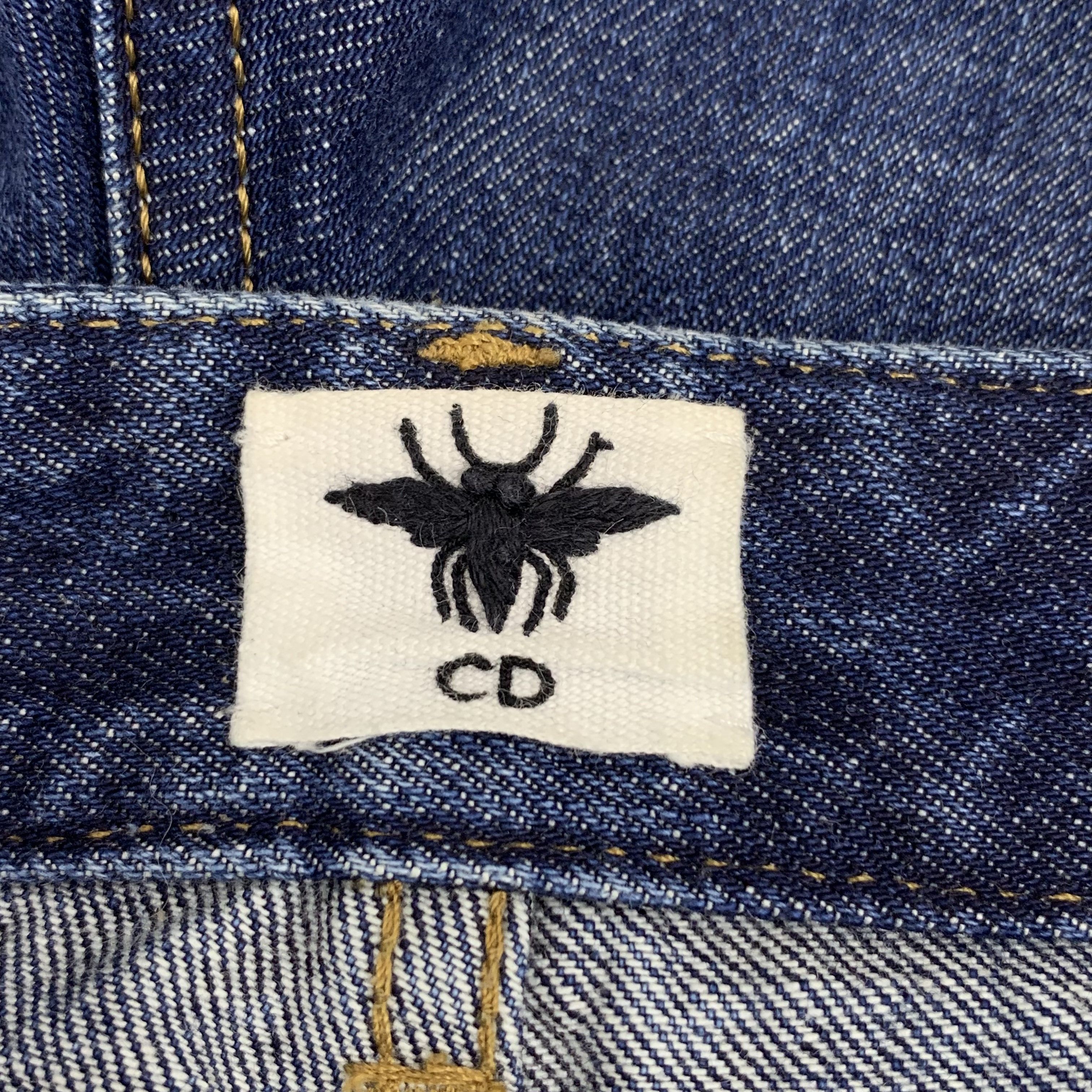 Dior Dior Leather Patch Jeans Blue Size US 28 / EU 44 - 7 Thumbnail