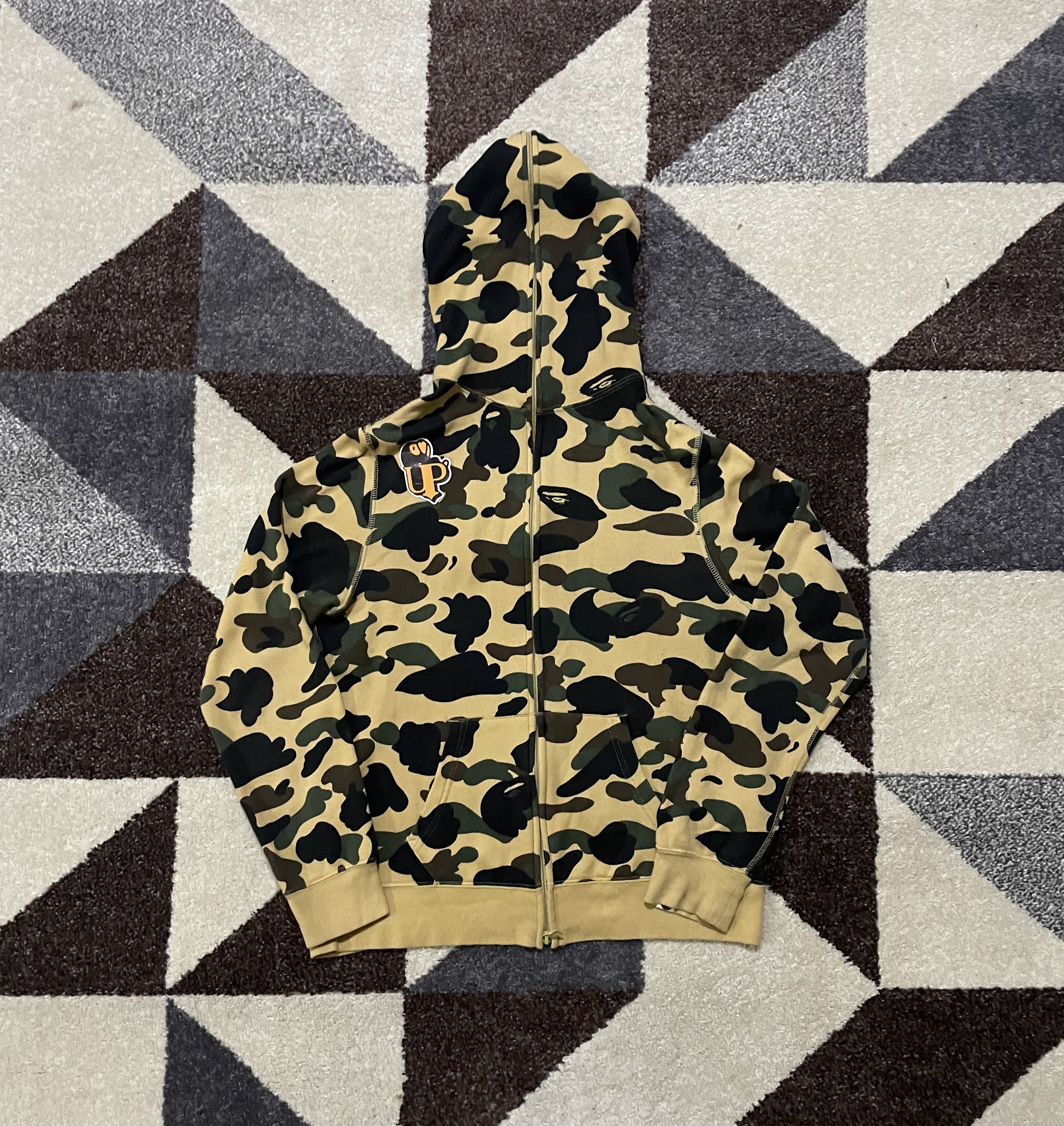 Bape Bape 1st Camo Yellow Full zip Hoodie Size S / US 4 / IT 40 - 3 Thumbnail
