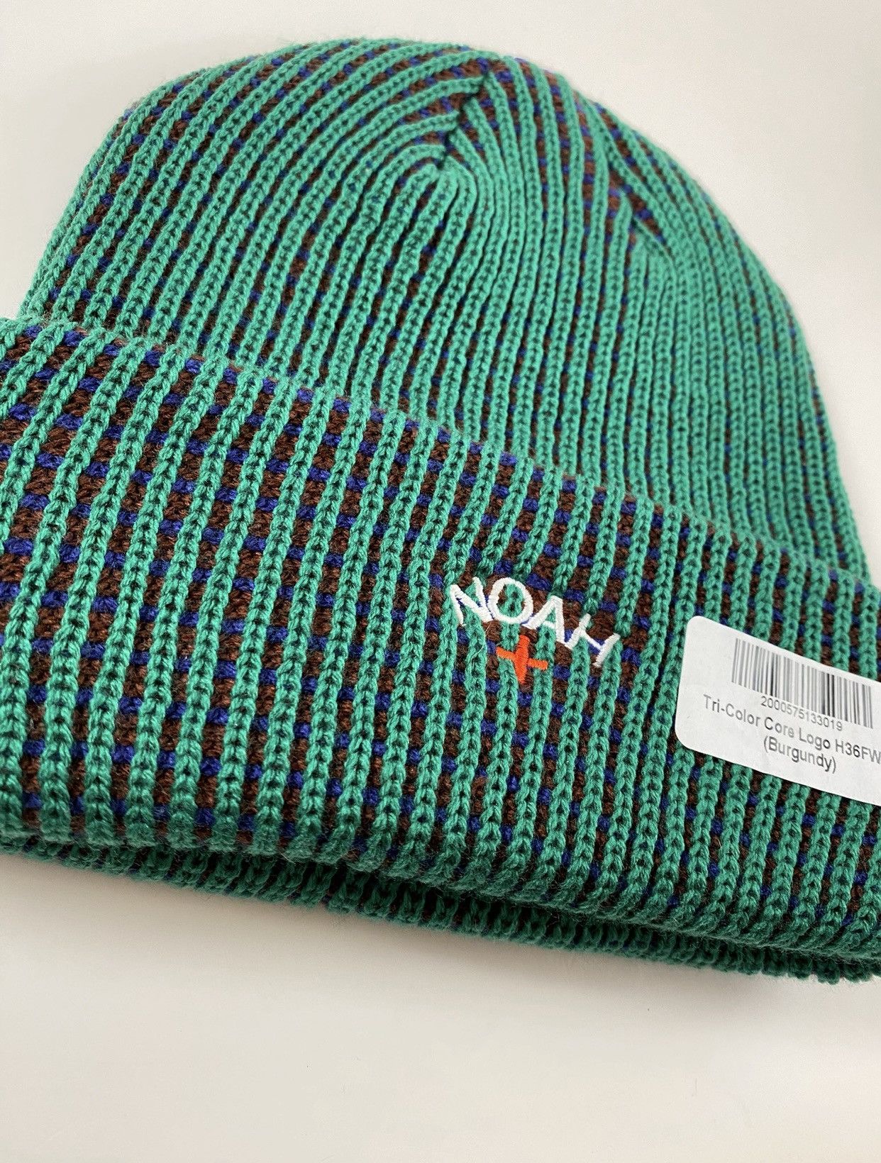 Noah Noah Tri-Color Core Logo Beanie FW19 Size ONE SIZE - 3 Thumbnail
