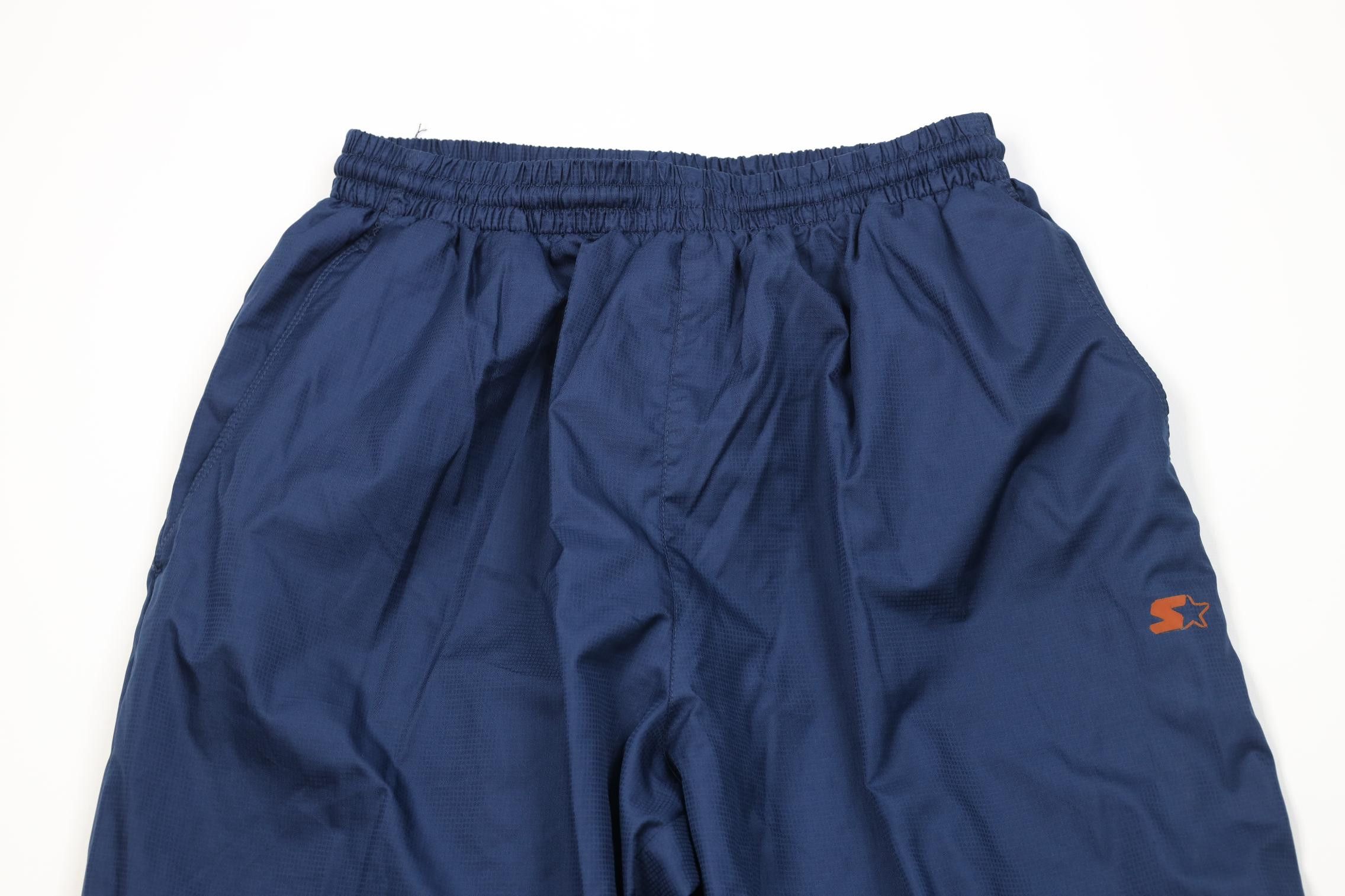 Starter Vintage 90s Y2K Starter Lined Wide Leg Windbreaker Pants Size US 34 / EU 50 - 2 Thumbnail