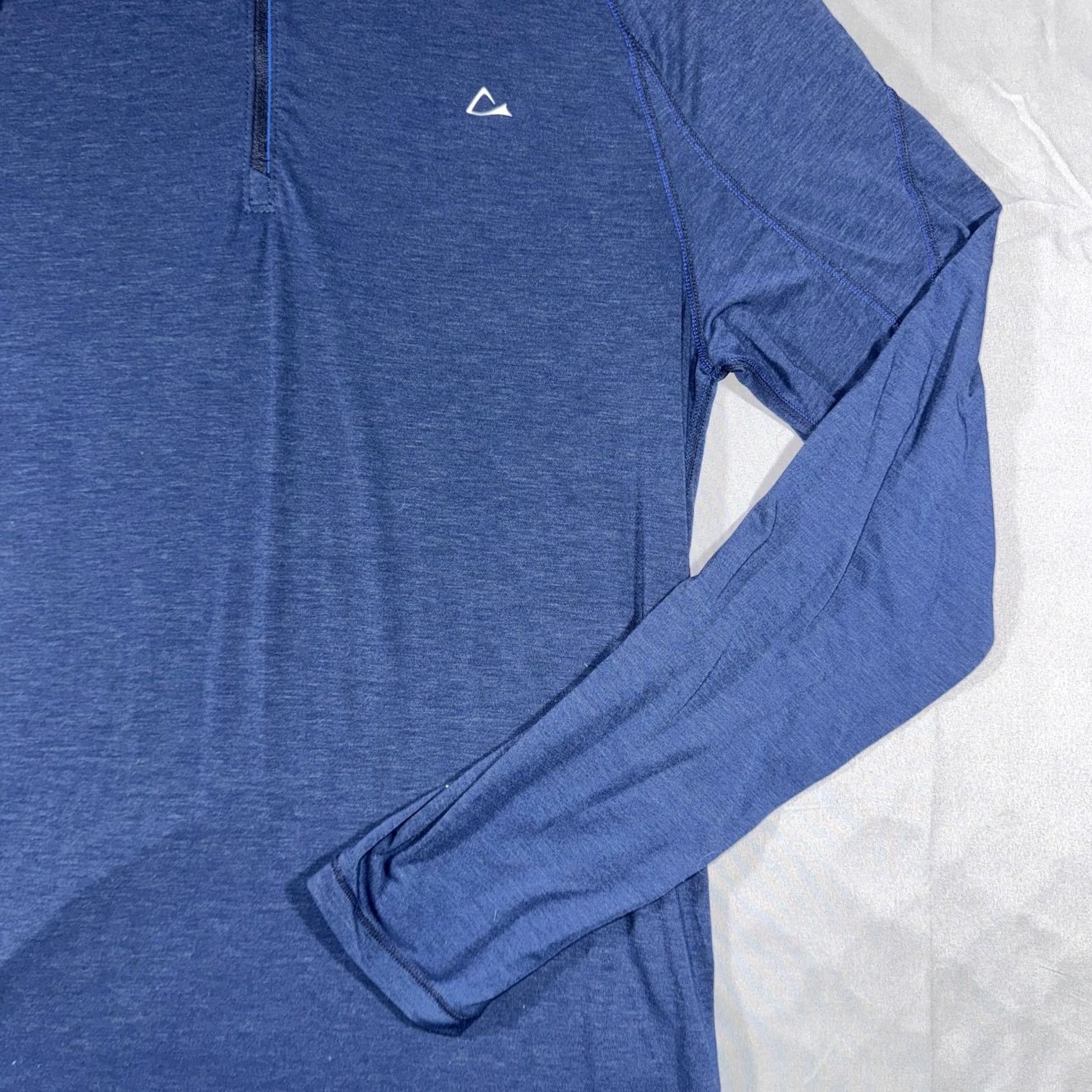 Vintage Paradox Merino Blend Pullover Mens M Blue 1/4 Zip Long Sleeve Base Layer Activewear Hiking Running Gym Training Walking Size US M / EU 48-50 / 2 - 5 Thumbnail