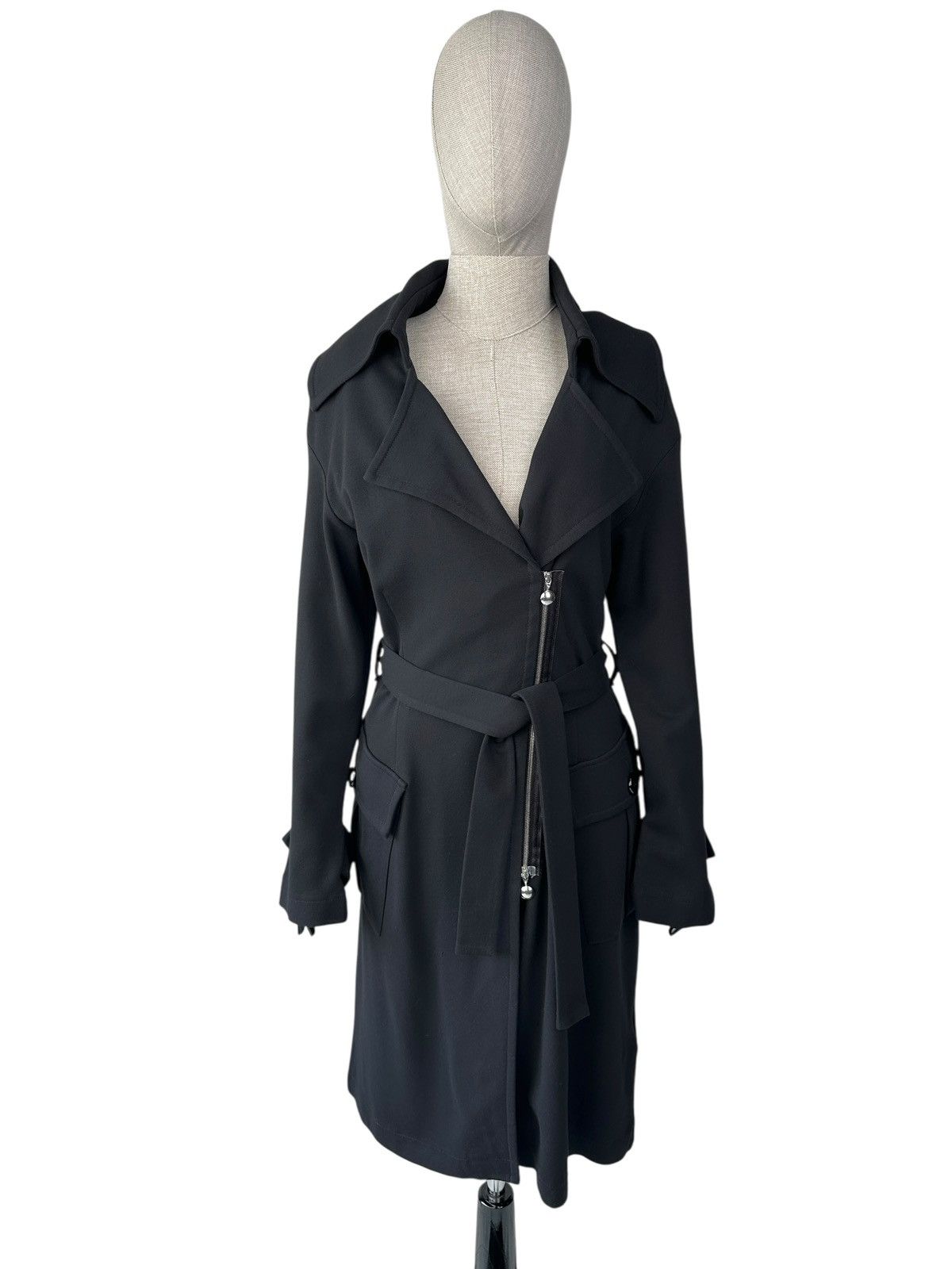 Marimekko MARIMEKKO Ritva Falla Zip Belted Coat Black Women’s Size M / US 6-8 / IT 42-44 - 1 Thumbnail