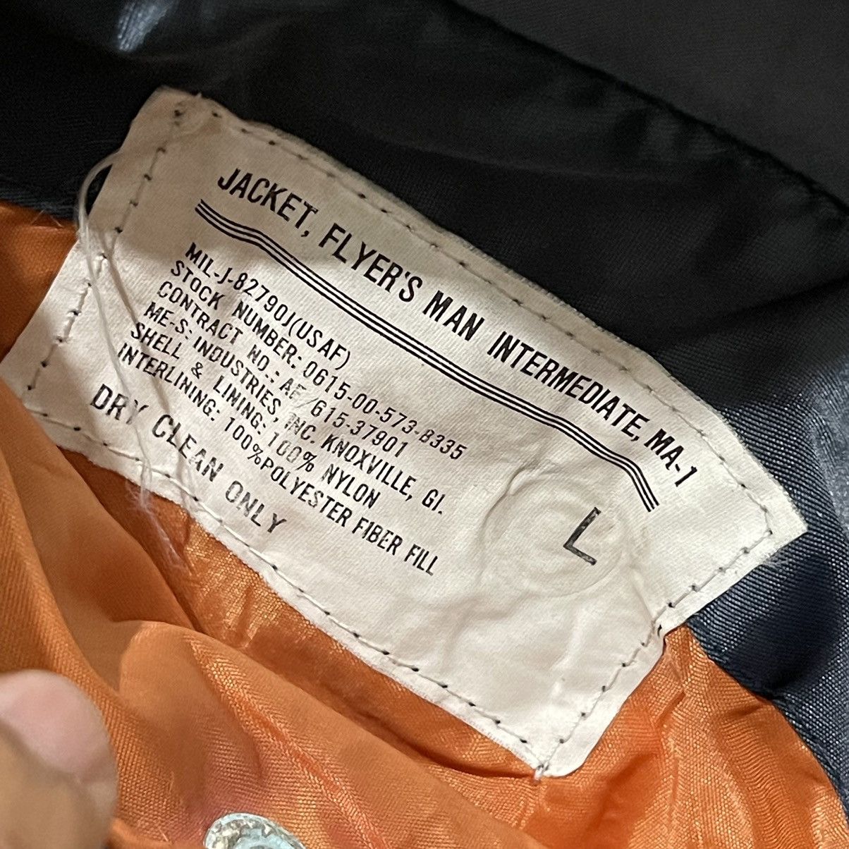 Bullhead Denim Co. × Vintage Vintage 1994 MA-1 BULLHEAD Zipper Bomber Jacket Size US L / EU 52-54 / 3 - 14 Thumbnail