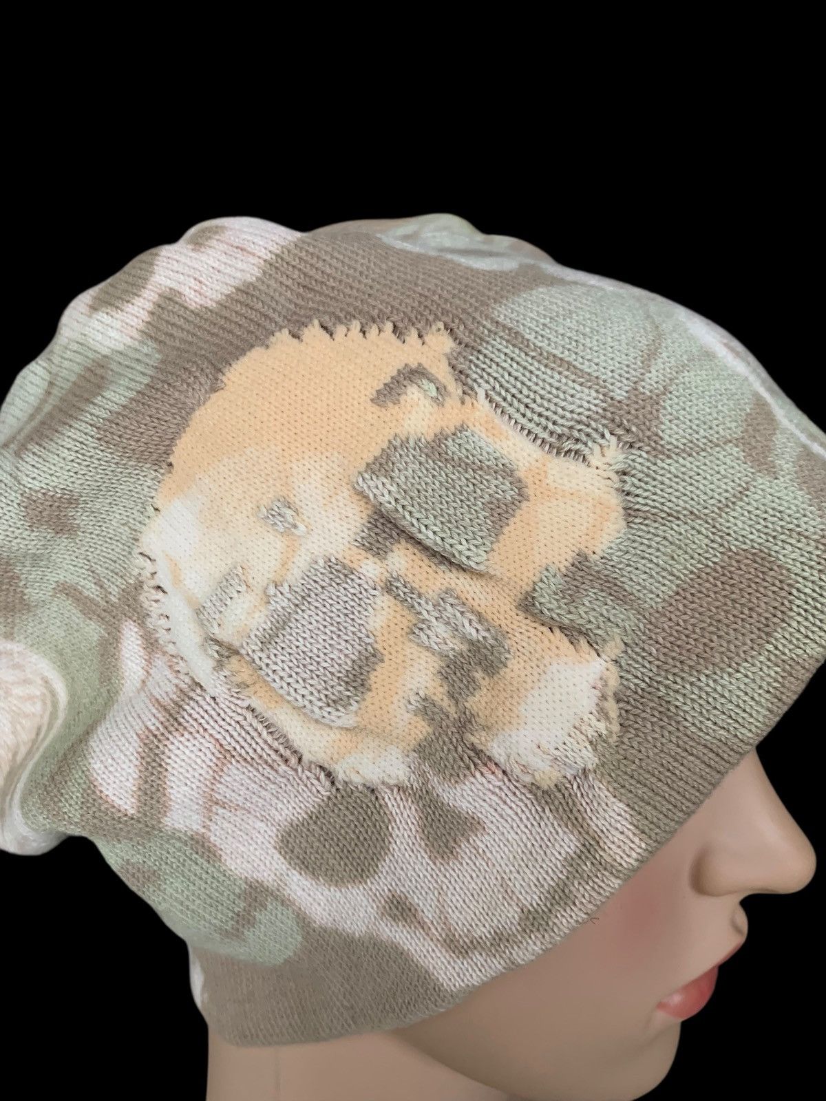 Designer × Japanese Brand × Kapital Knitted Mazume Skull Punk Beany Hat Style Size ONE SIZE - 15 Thumbnail