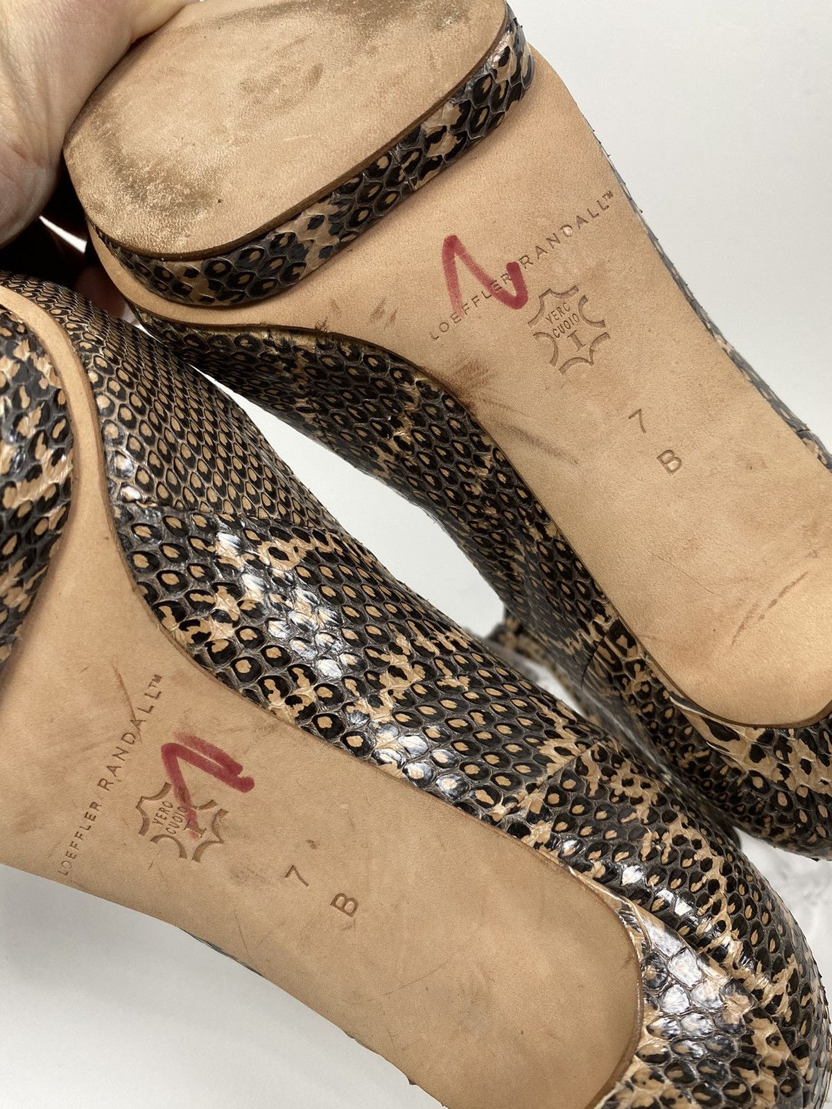 Loeffler Randall Loeffler Randall Snake Skin Leather Heels size US 7 Size US 7 / IT 37 - 8 Thumbnail