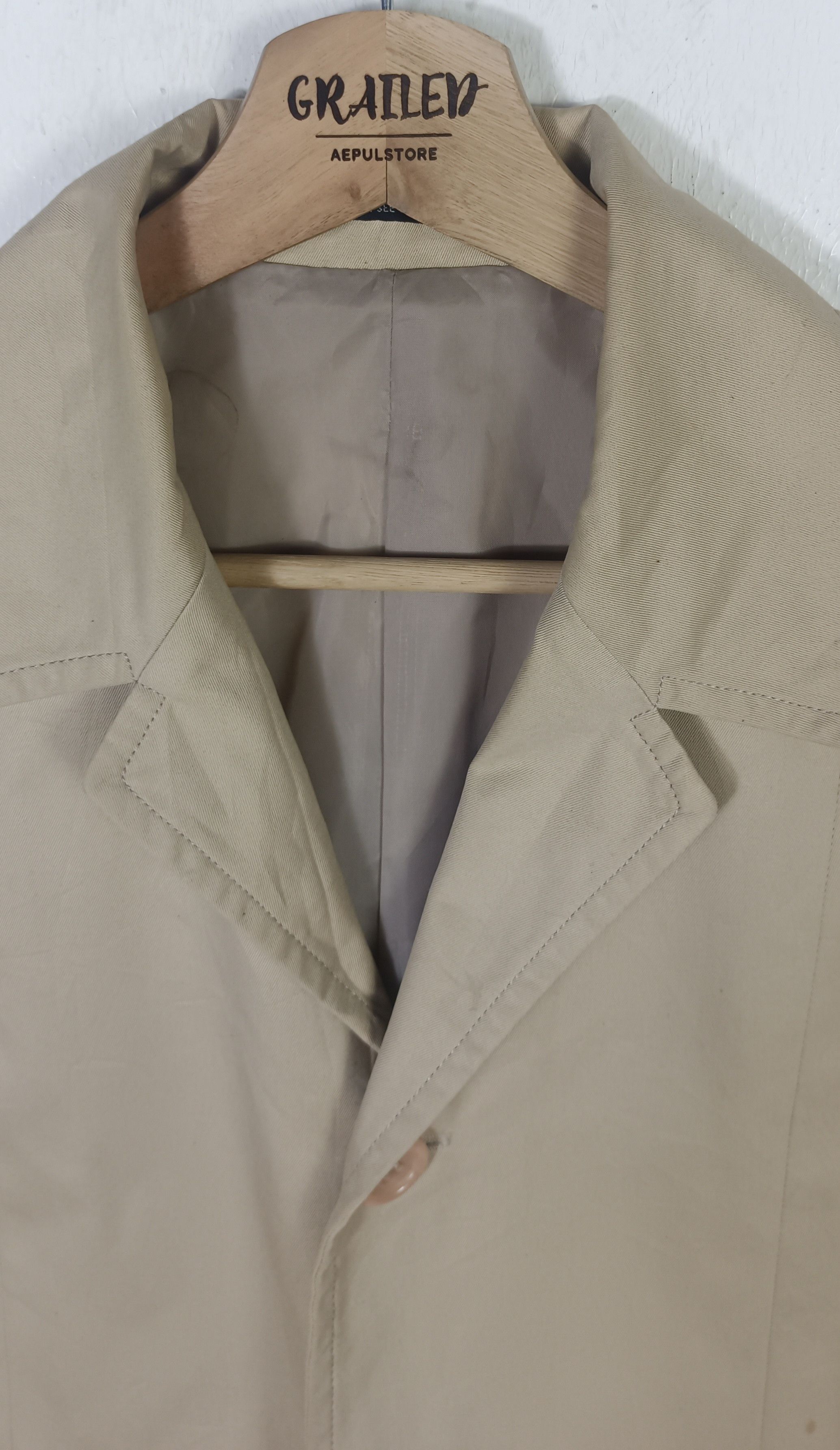 Japanese Brand × Yohji Yamamoto Yohji Yamamoto Ined Trench Coat Size US S / EU 44-46 / 1 - 8 Thumbnail