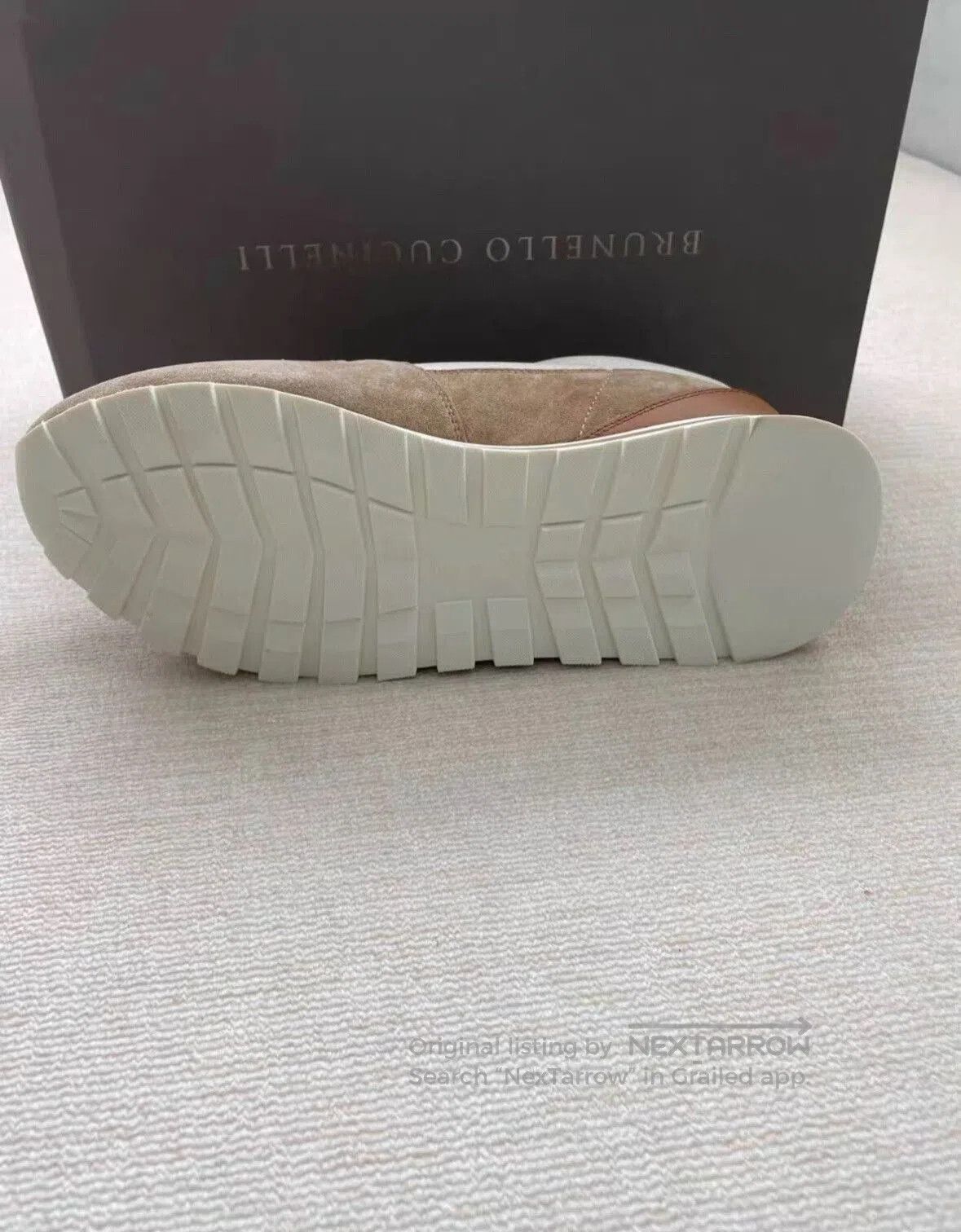 Brunello Cucinelli Brunello Cucinelli Men's Sneakers Beige Brown. Size US 6 / EU 39 - 5 Thumbnail