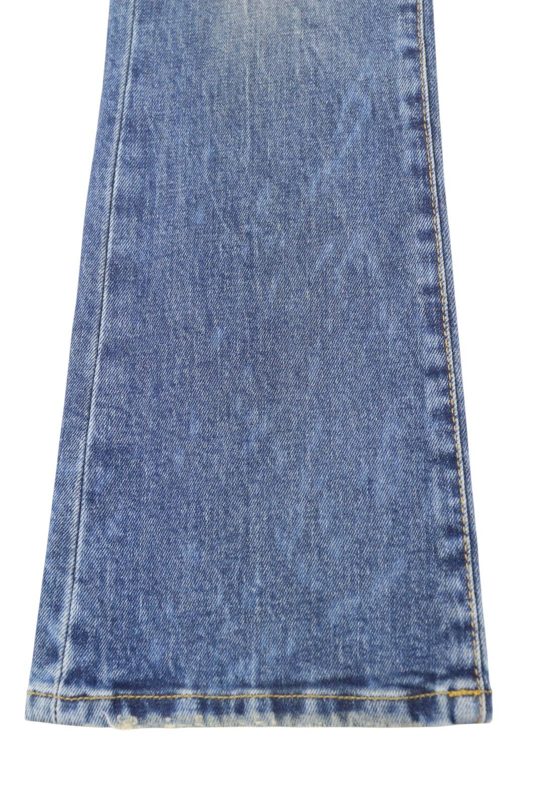 R13 KICK FIT 24 Kelly Stretch Washed Faded Ankle Cropped 86331 Size 24" / US 00 / IT 34 - 12 Thumbnail