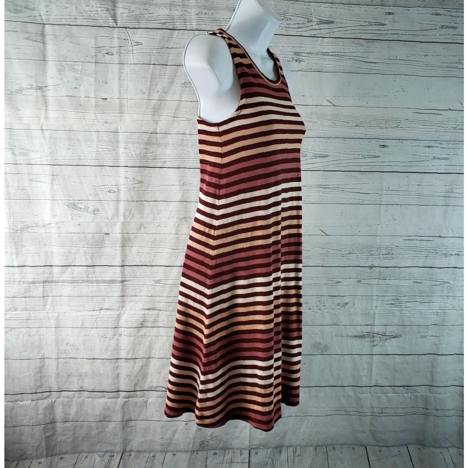 Madewell Madewell Womens Tank Dress in Sulley Stripe Sz 2XS Red Short Sleeveless Pullover Casual Vintage: No Size XXS / US 00 / IT 34 - 3 Thumbnail