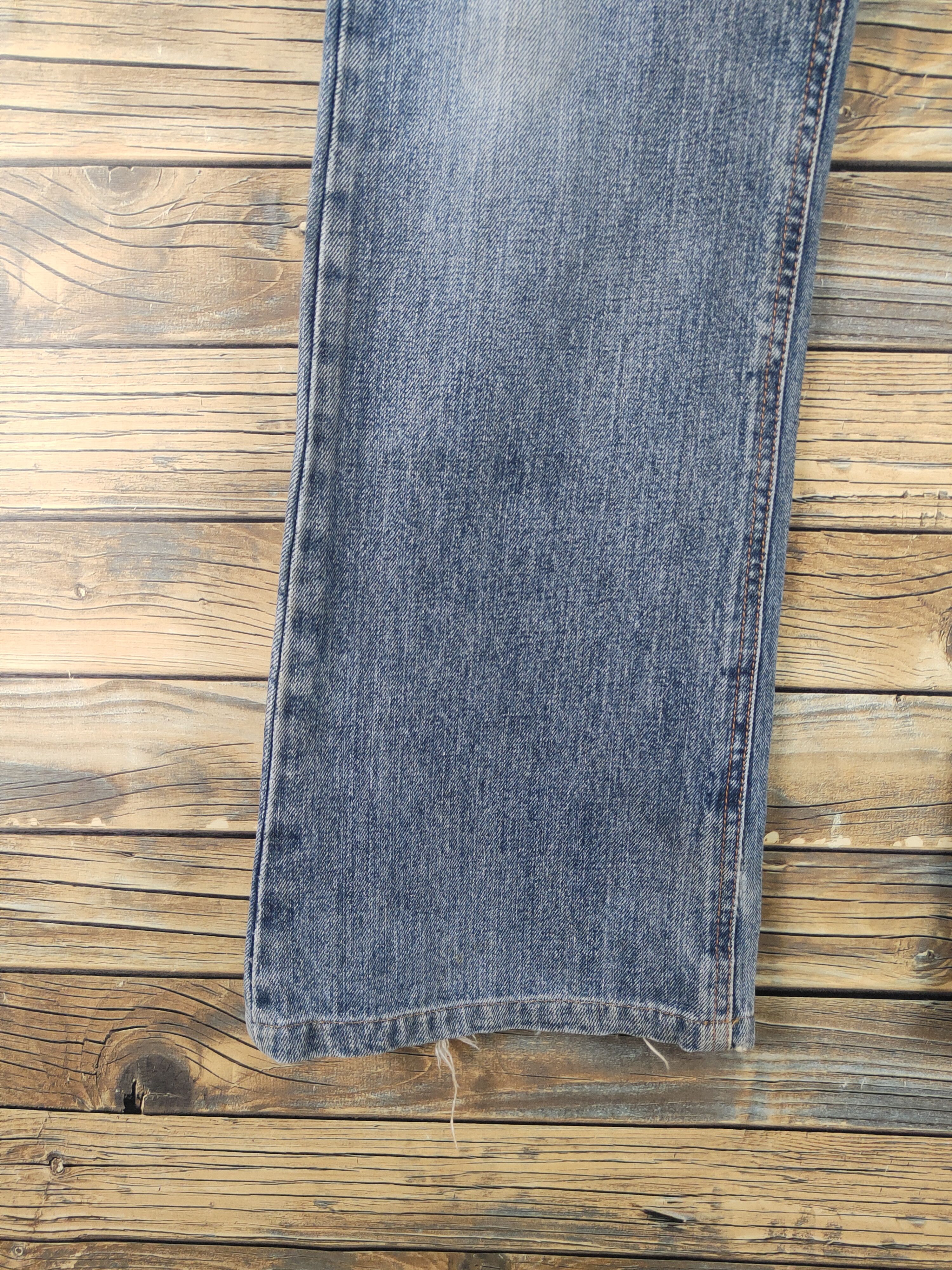 Japanese Brand Famock Blue Distressed Ripped denim Jeans #W1727 Size US 33 - 4 Thumbnail