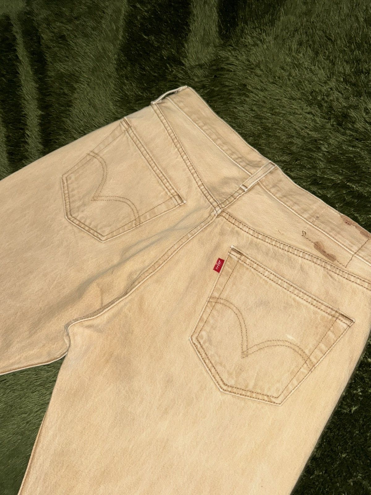 Levi's [W34/L32] Levi’s 501 USA Vintage Wash Beige Denim Pants Size US 34 / EU 50 - 9 Thumbnail